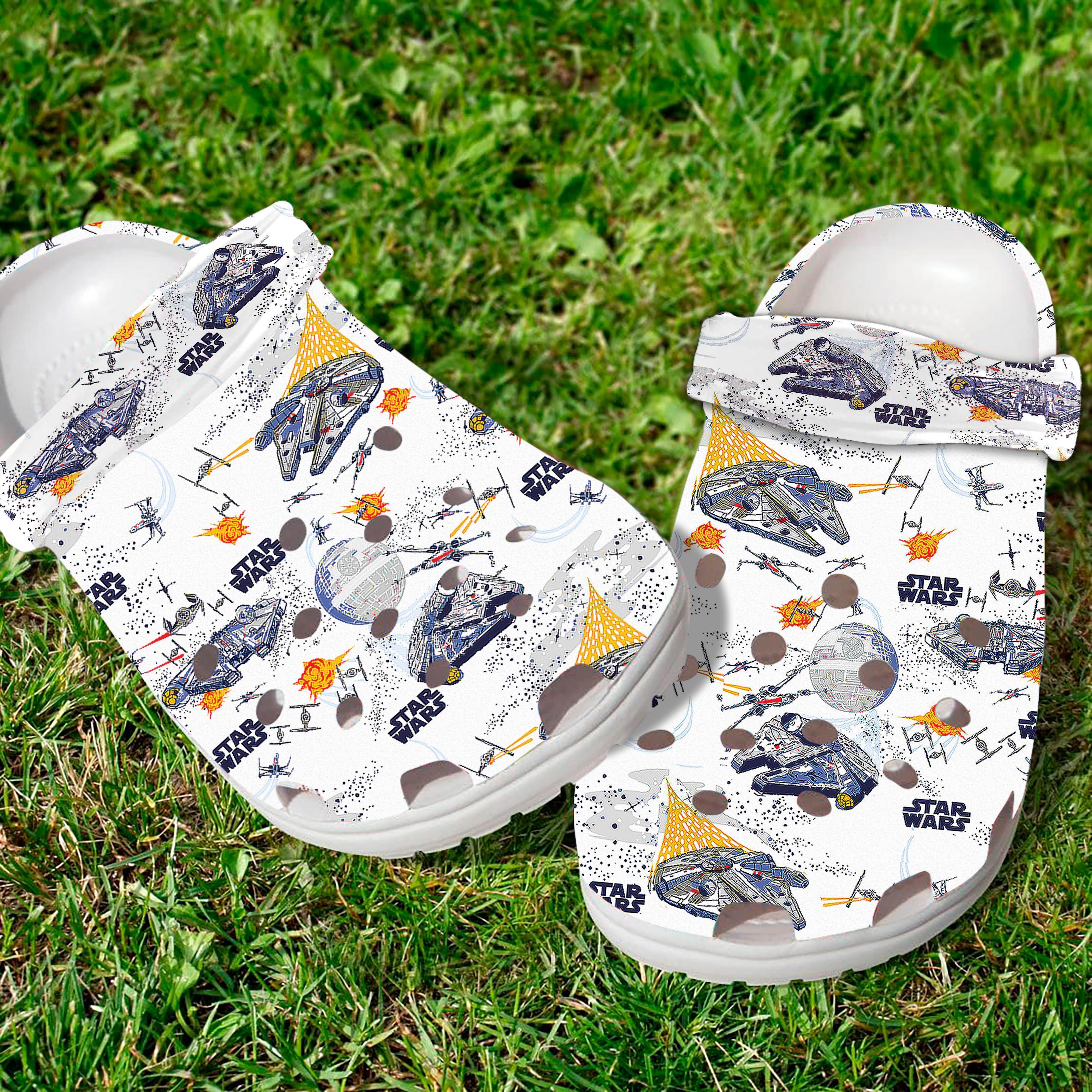 Merchidea Star Wars Movie Crocs Crocband Clogs Shoes Comfortable For Men Women and Kids