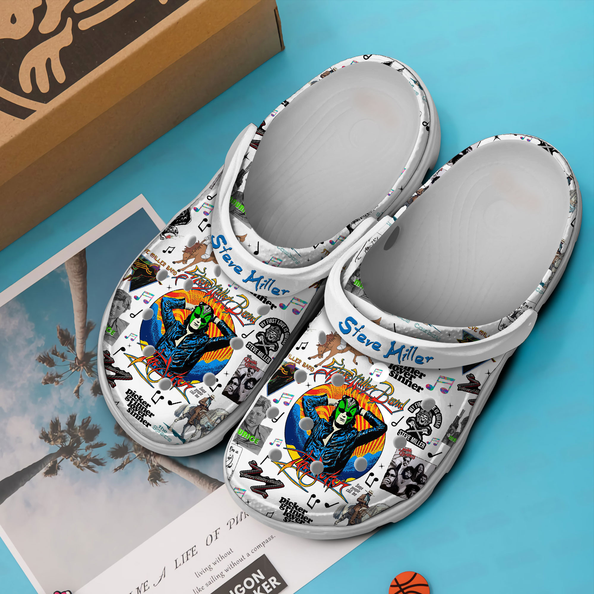 Merchidea Steve Miller Music Crocs Crocband Clogs Shoes Comfortable For Men Women and Kids