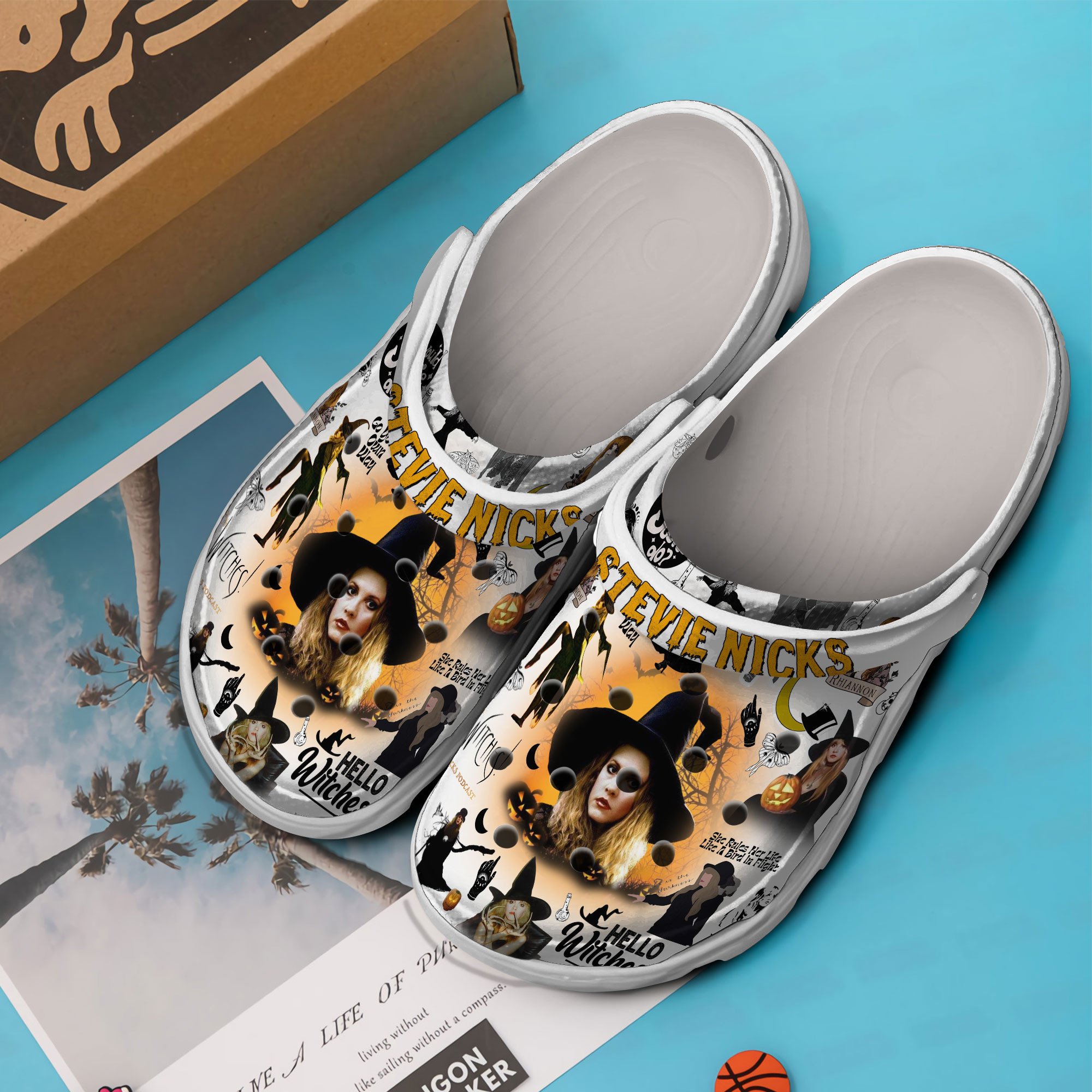 Merchidea Stevie Nicks Music Crocs Crocband Clogs Shoes Comfortable For Men Women and Kids