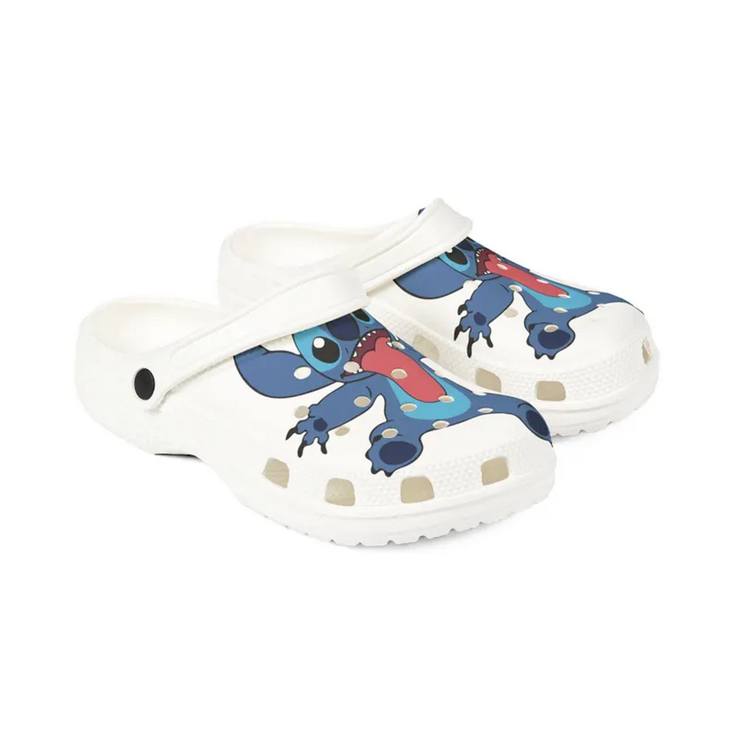 Merchidea Stitch Cartoon Crocs Crocband Clogs Shoes Comfortable For Men Women and Kids