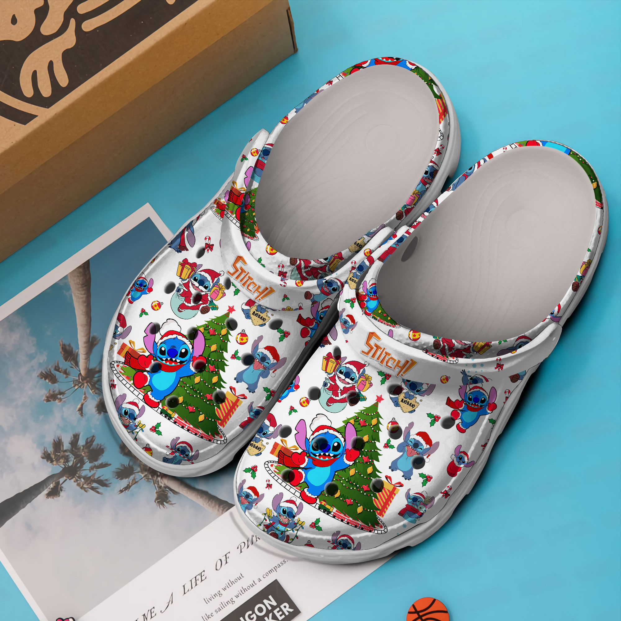 Merchidea Stitch Cartoon Crocs Crocband Clogs Shoes Comfortable For Men Women and Kids