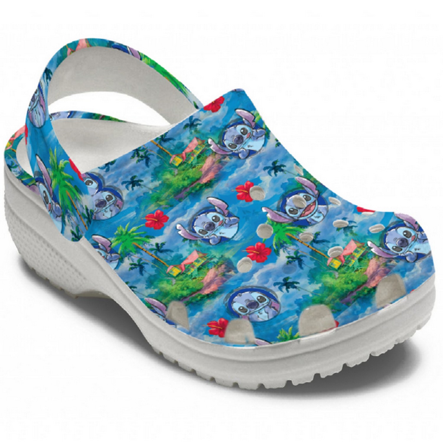 Merchidea Stitch Cartoon Crocs Crocband Clogs Shoes Comfortable For Men Women and Kids