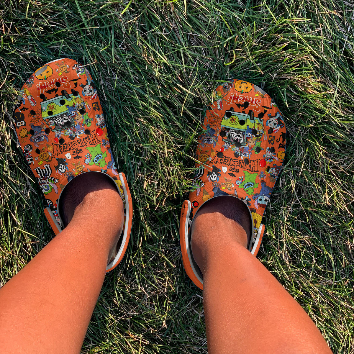 Merchidea Stitch Cartoon Crocs Crocband Clogs Shoes Comfortable For Men Women and Kids