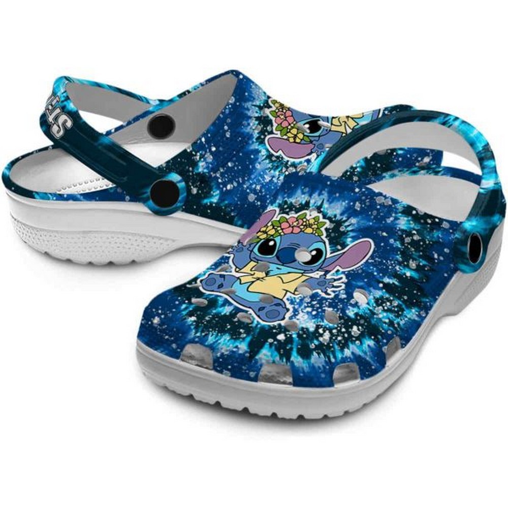 Merchidea Stitch Cartoon Crocs Crocband Clogs Shoes Comfortable For Men Women and Kids