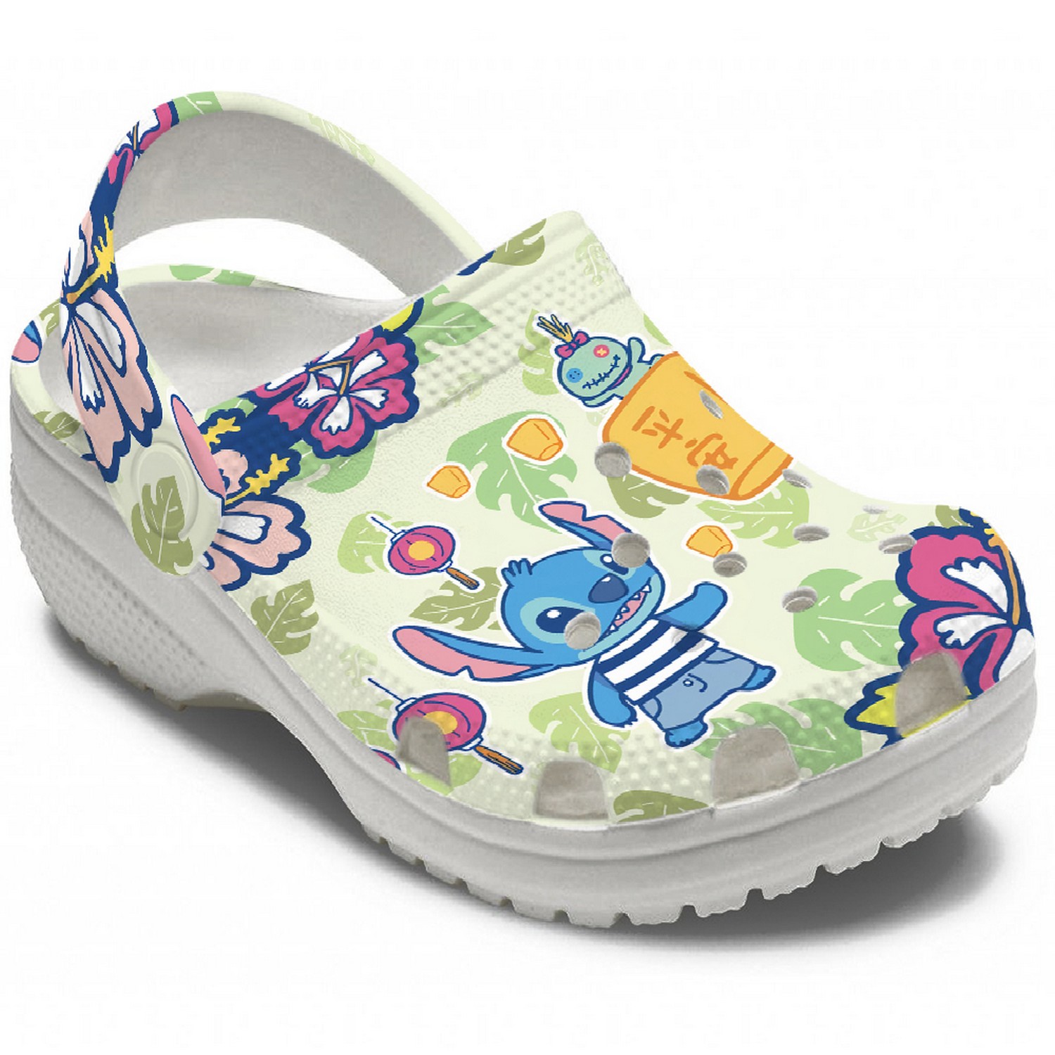 Merchidea Stitch Cartoon Crocs Crocband Clogs Shoes Comfortable For Men Women and Kids