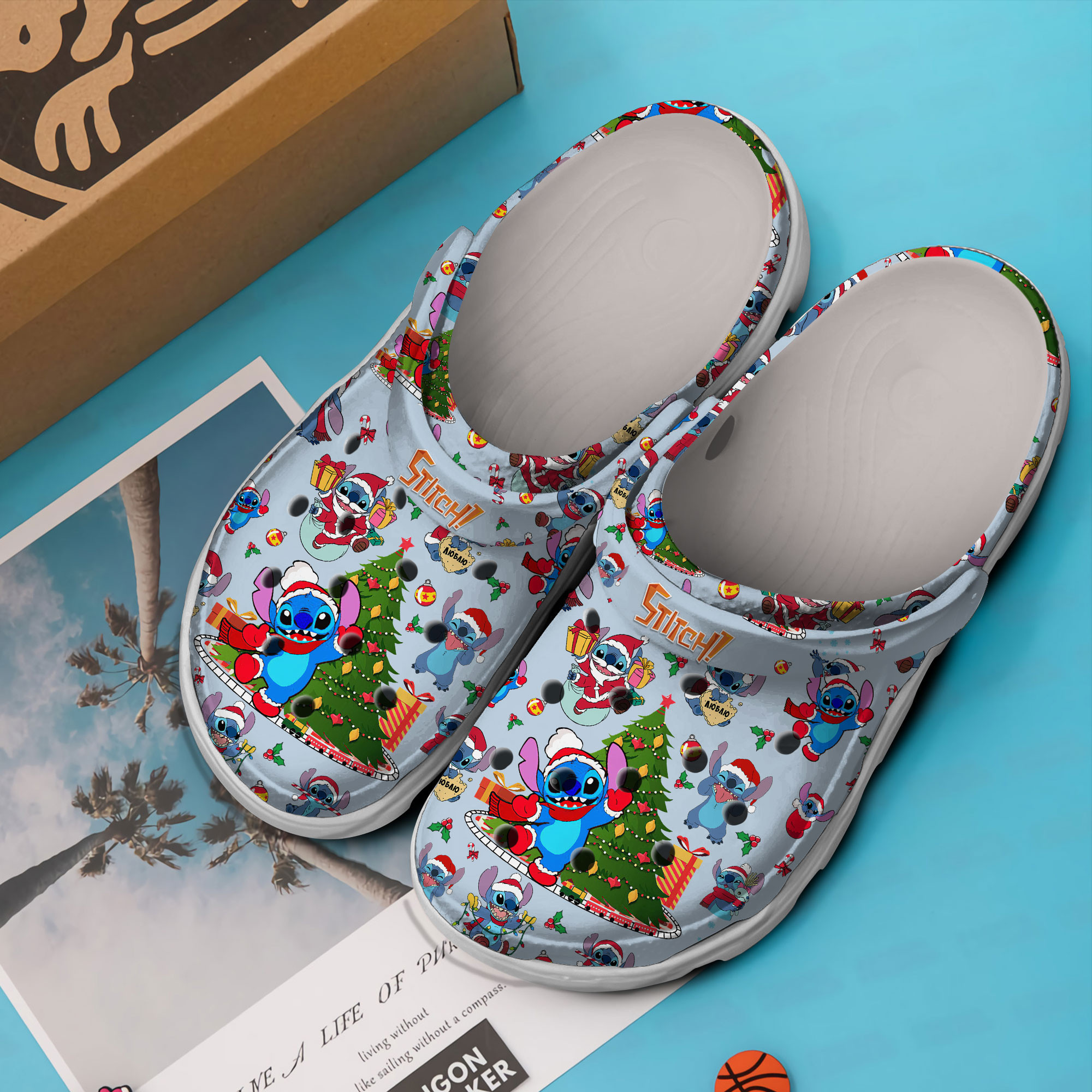 Merchidea Stitch Cartoon Crocs Crocband Clogs Shoes Comfortable For Men Women and Kids