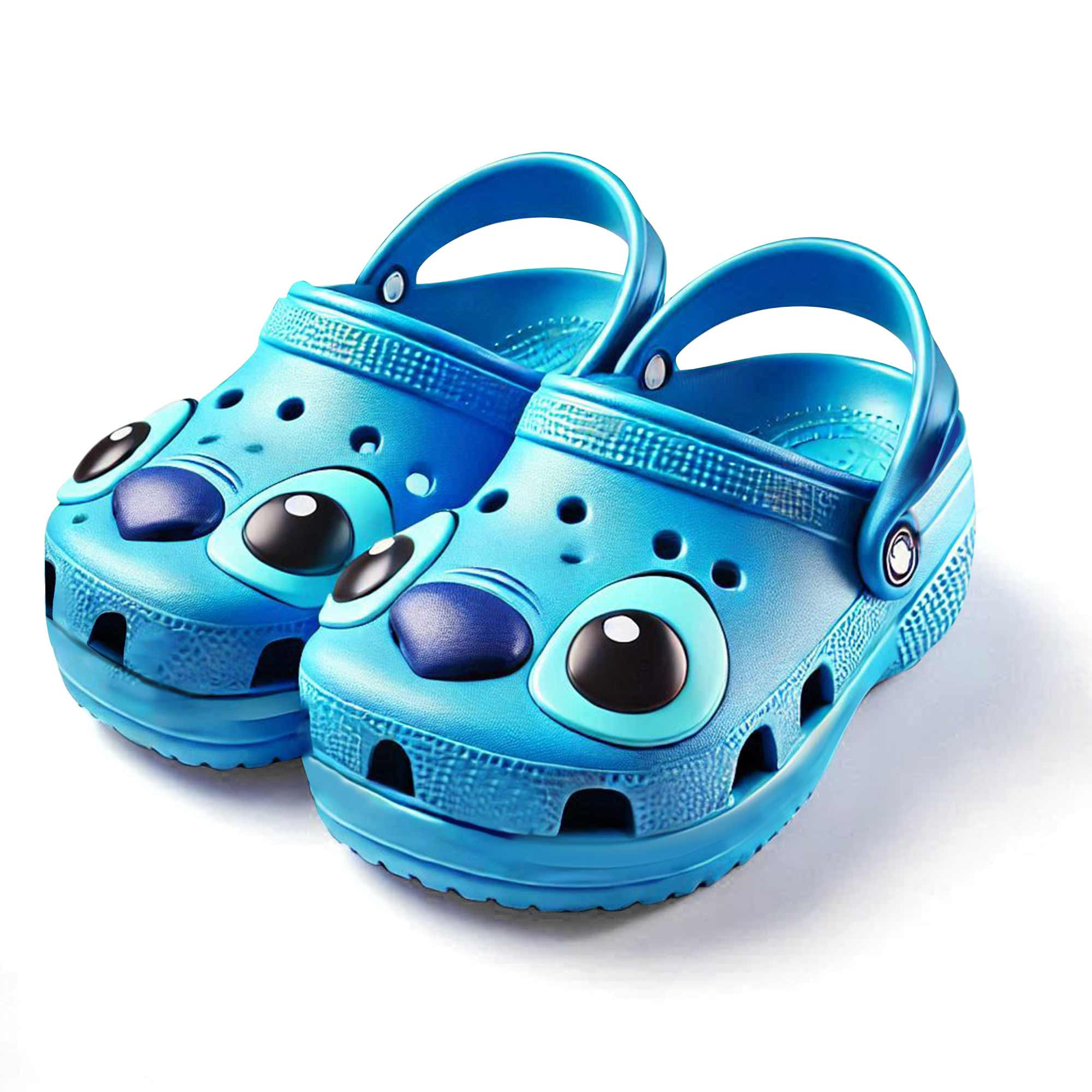 Merchidea Stitch Cartoon Crocs Crocband Clogs Shoes Comfortable For Men Women and Kids