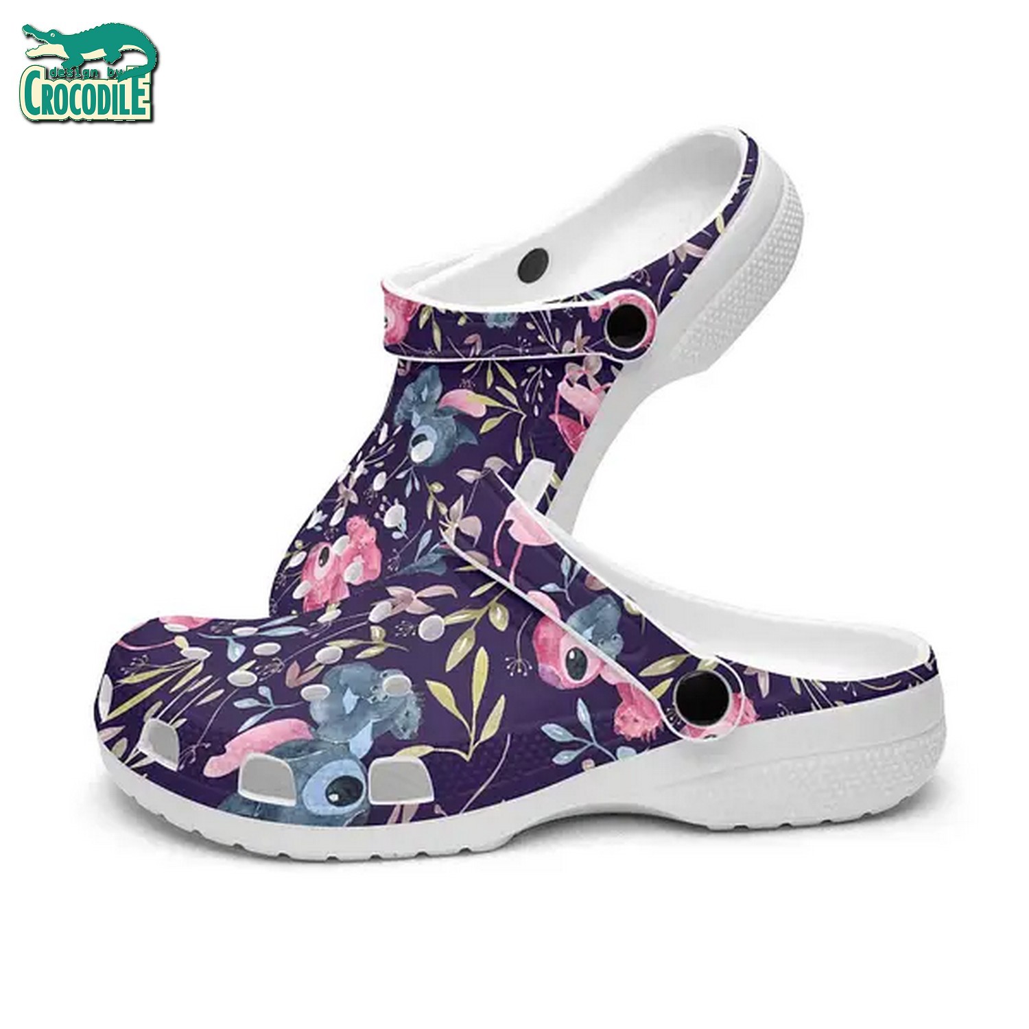 Merchidea Stitch Cartoon Crocs Crocband Clogs Shoes Comfortable For Men Women and Kids