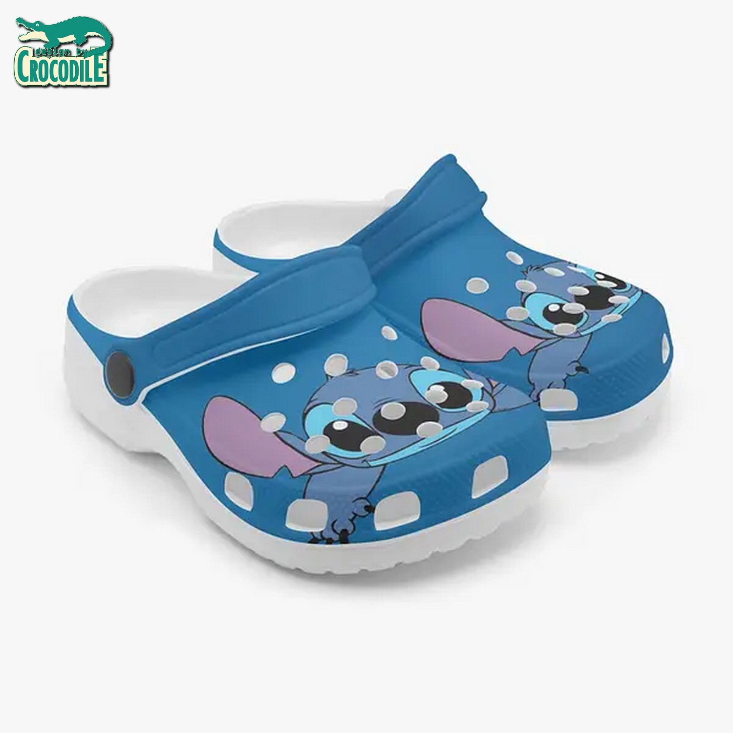 Merchidea Stitch Cartoon Crocs Crocband Clogs Shoes Comfortable For Men Women and Kids