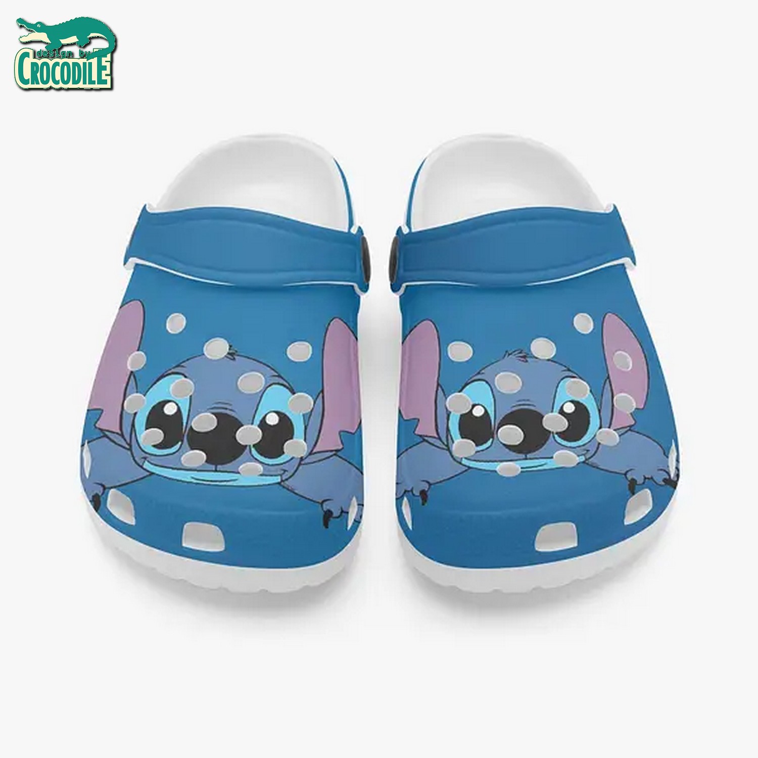 Merchidea Stitch Cartoon Crocs Crocband Clogs Shoes Comfortable For Men Women and Kids