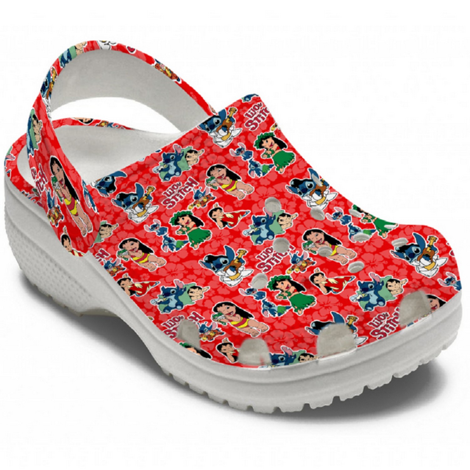 Merchidea Stitch Cartoon Crocs Crocband Clogs Shoes Comfortable For Men Women and Kids