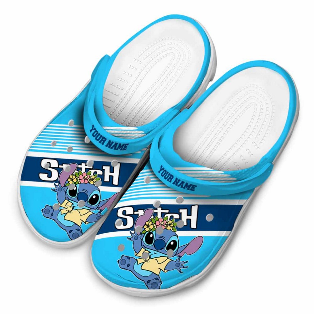 Merchidea Stitch Cartoon Crocs Crocband Clogs Shoes Comfortable For Men Women and Kids