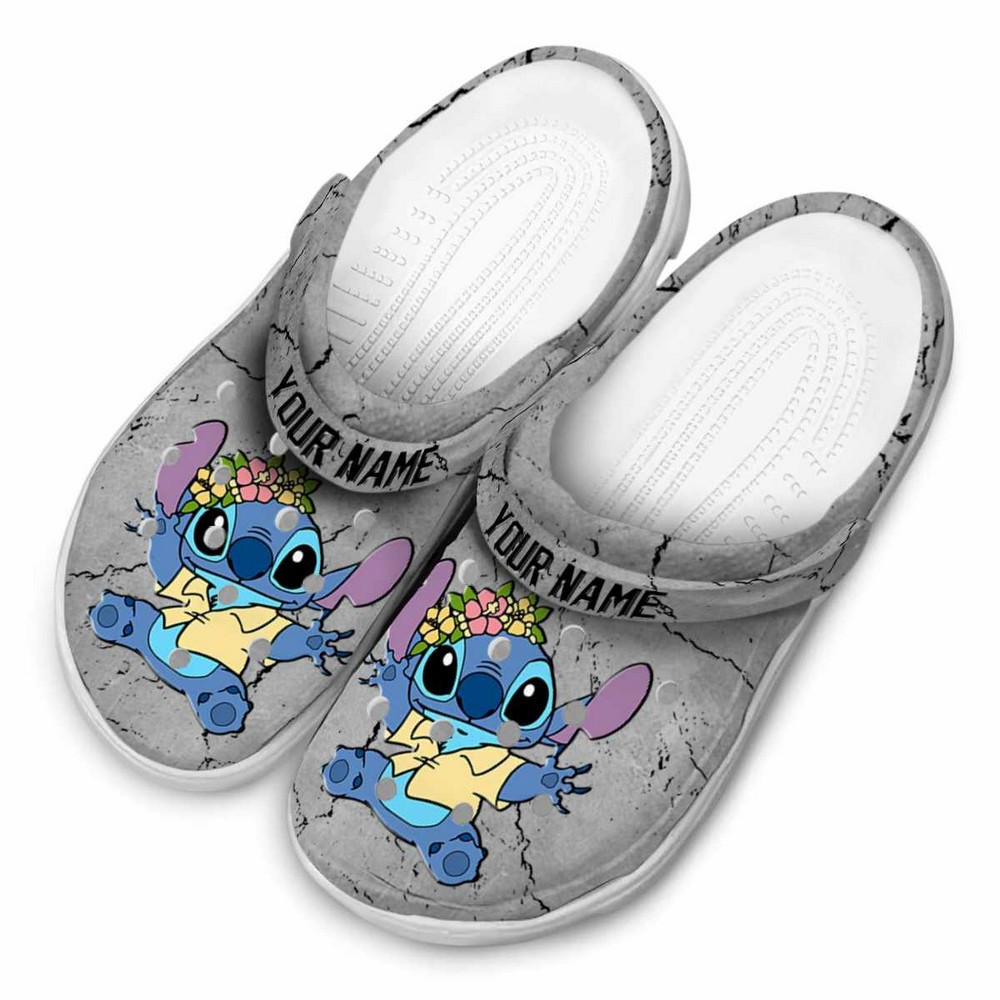Merchidea Stitch Cartoon Crocs Crocband Clogs Shoes Comfortable For Men Women and Kids