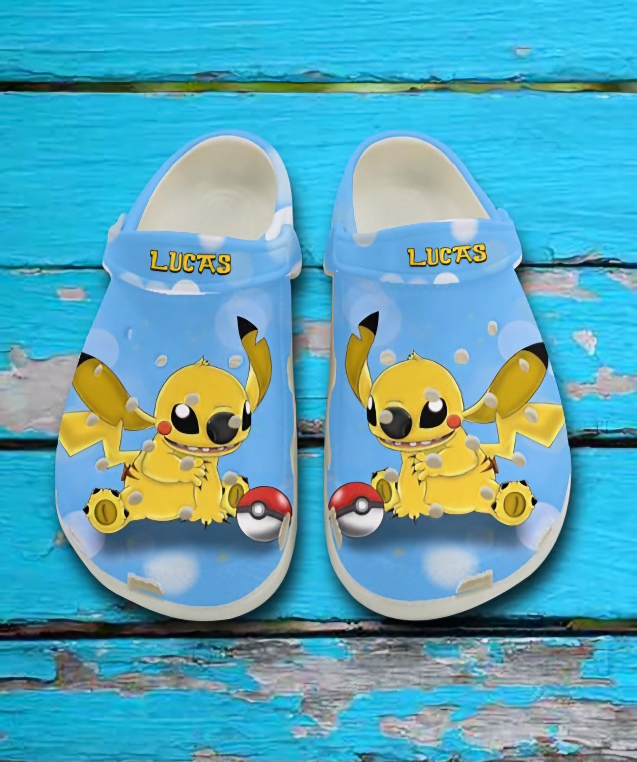 Merchidea Stitch Cosplay Pikachu Cartoon Crocs Crocband Clogs Shoes Comfortable For Men Women and Kids