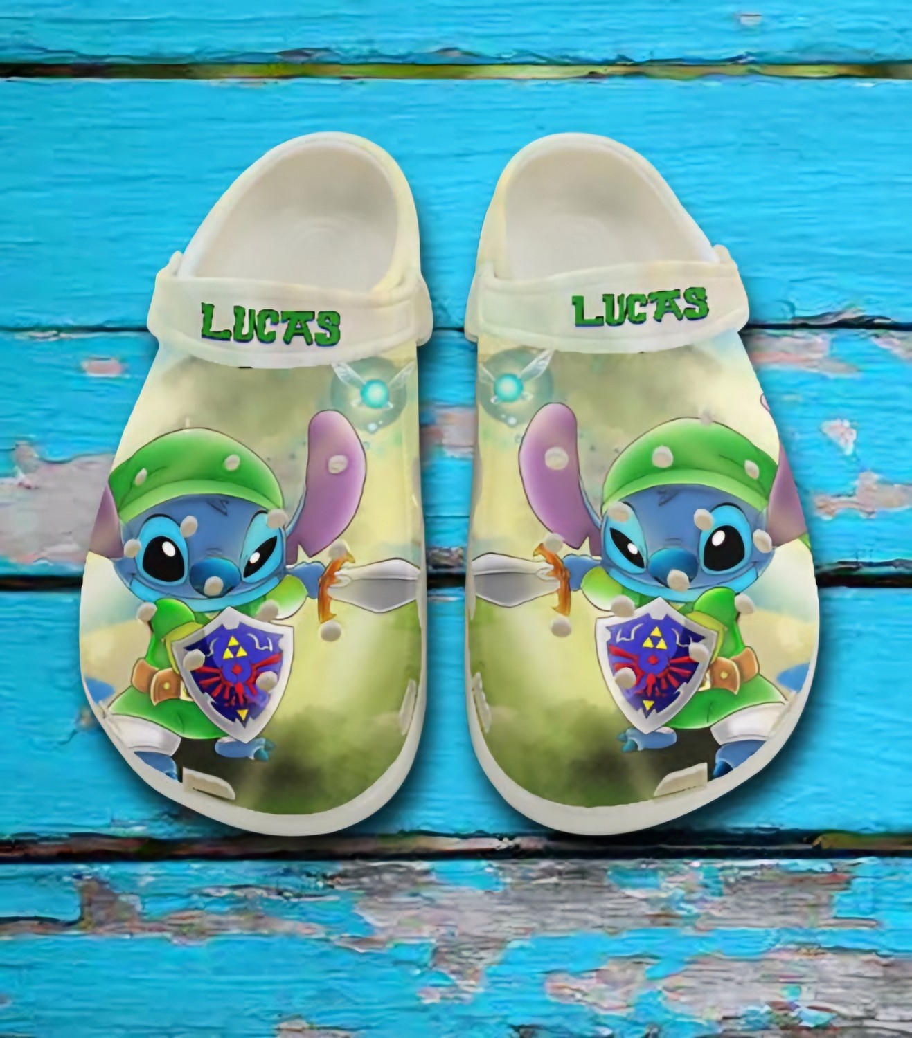 Merchidea Stitch Cosplay The Legend Of Zelda Cartoon Crocs Crocband Clogs Shoes Comfortable For Men Women and Kids