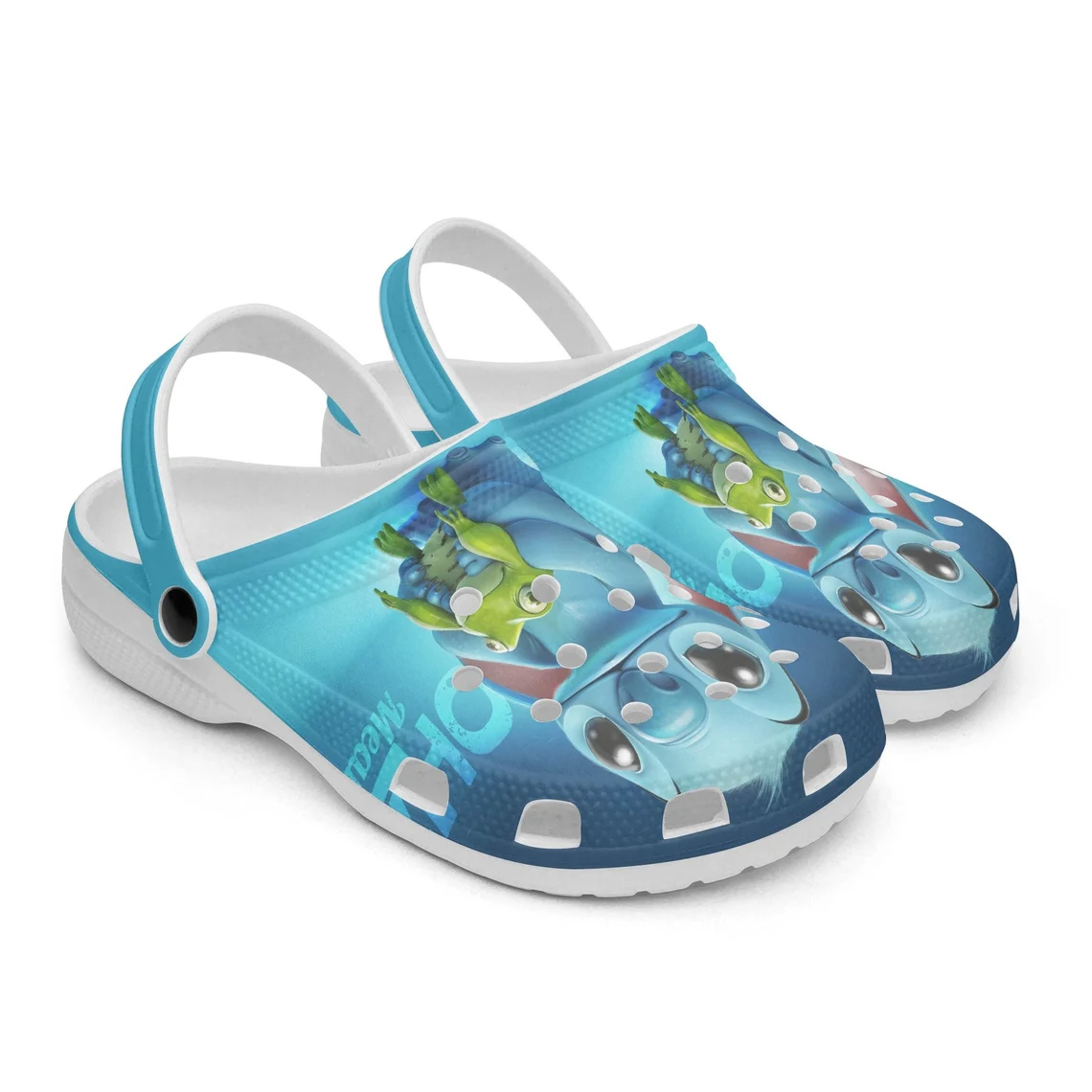 Merchidea Stitch Lilo and Stitch Cartoon Crocs Crocband Shoes Clogs Custom Name For Men Women and Kids