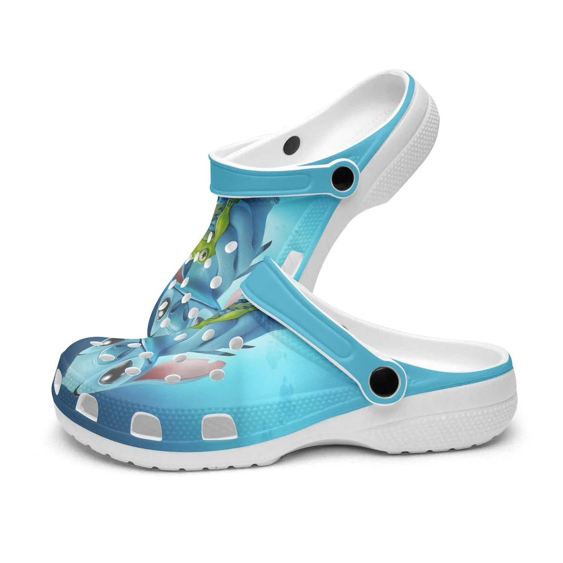Merchidea Stitch Lilo and Stitch Cartoon Crocs Crocband Shoes Clogs Custom Name For Men Women and Kids