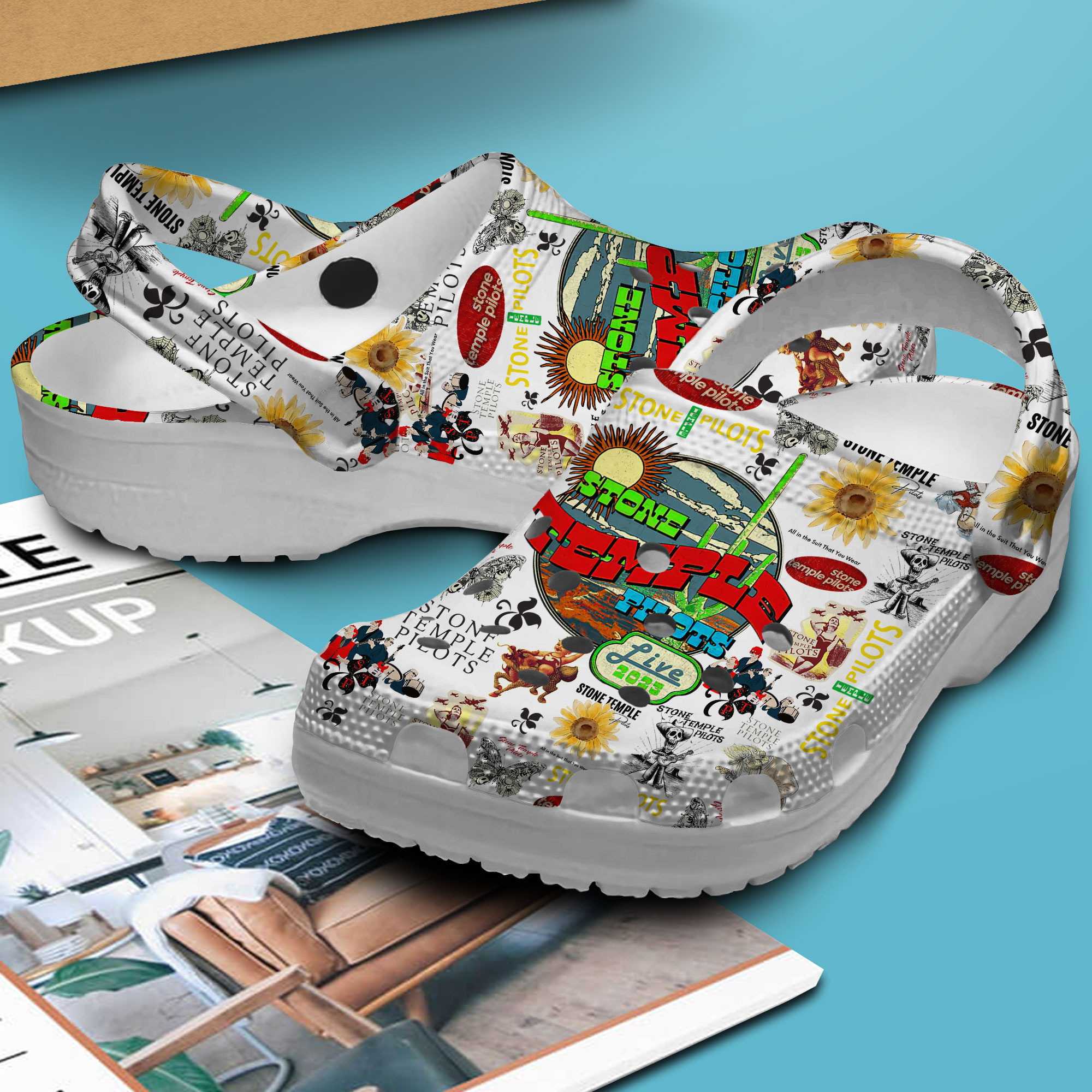 Merchidea Stone Temple Pilots Music Crocs Crocband Clogs Shoes Comfortable For Men Women and Kids