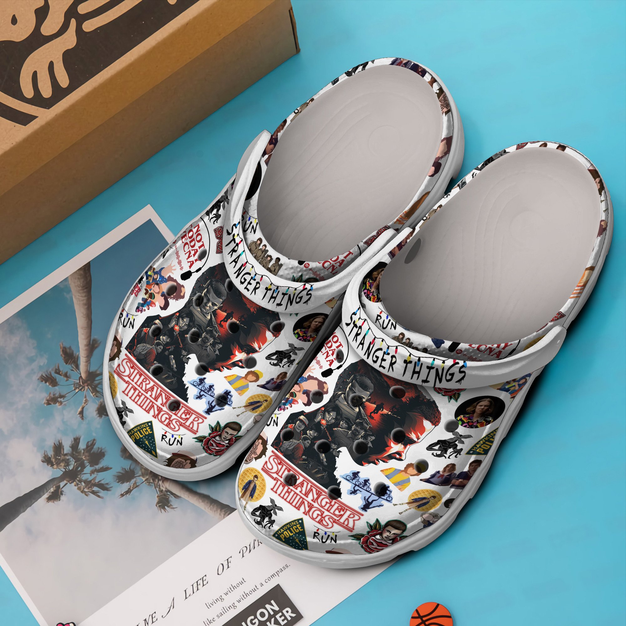 Merchidea Stranger Things TV Series Crocs Crocband Clogs Shoes Comfortable For Men Women and Kids