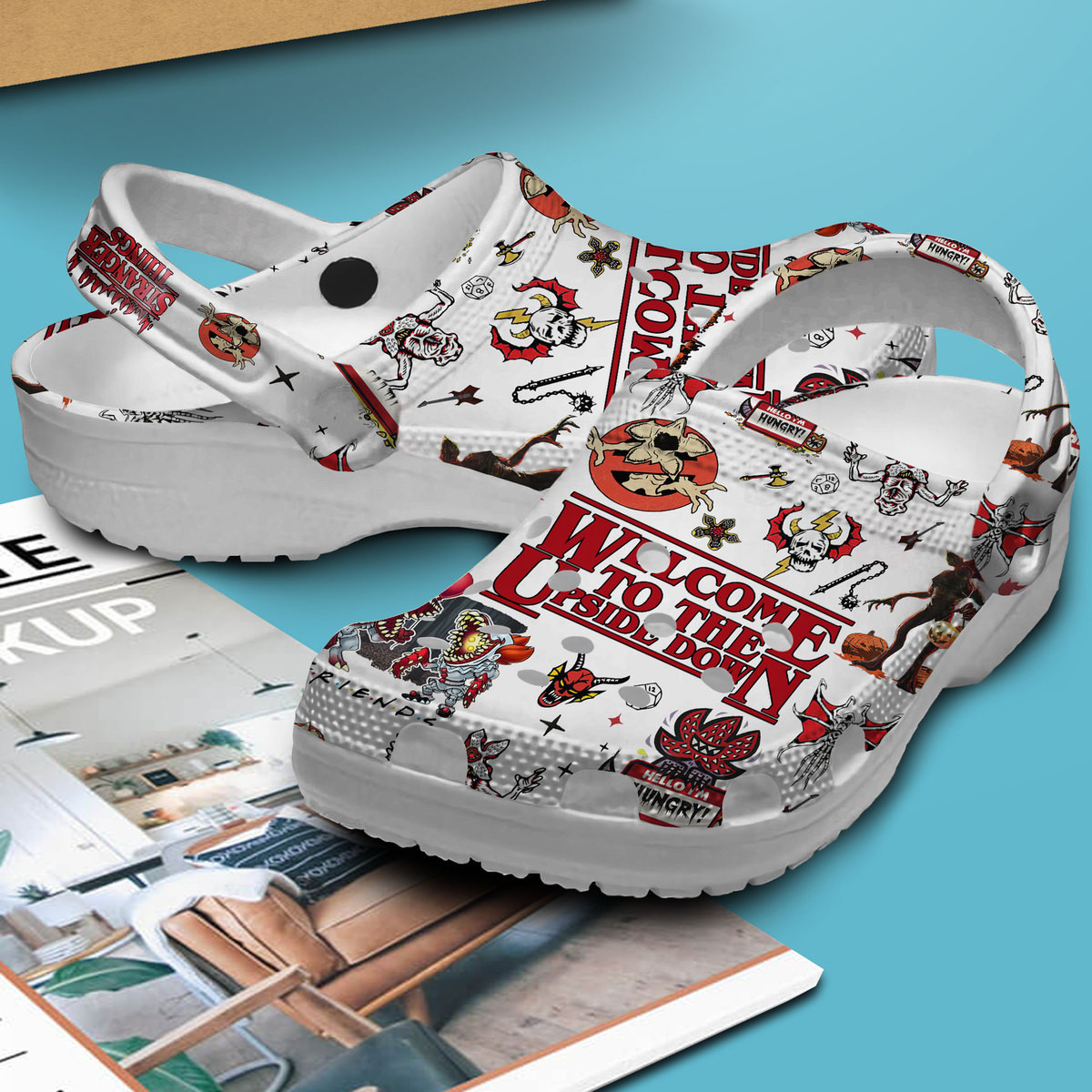 Merchidea Stranger Things TV Series Crocs Crocband Clogs Shoes Comfortable For Men Women and Kids