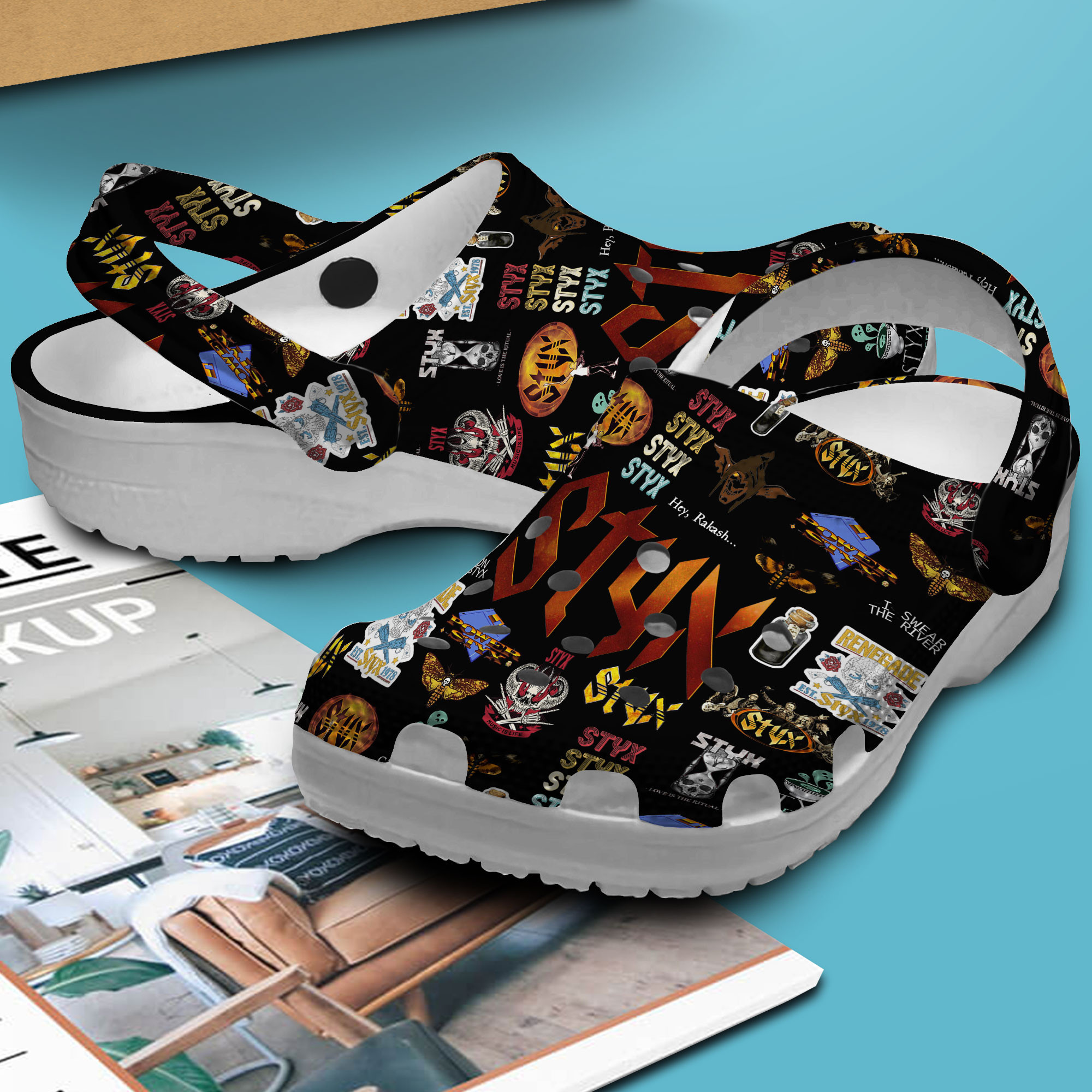 Merchidea Styx Music Crocs Crocband Clogs Shoes Comfortable For Men Women and Kids