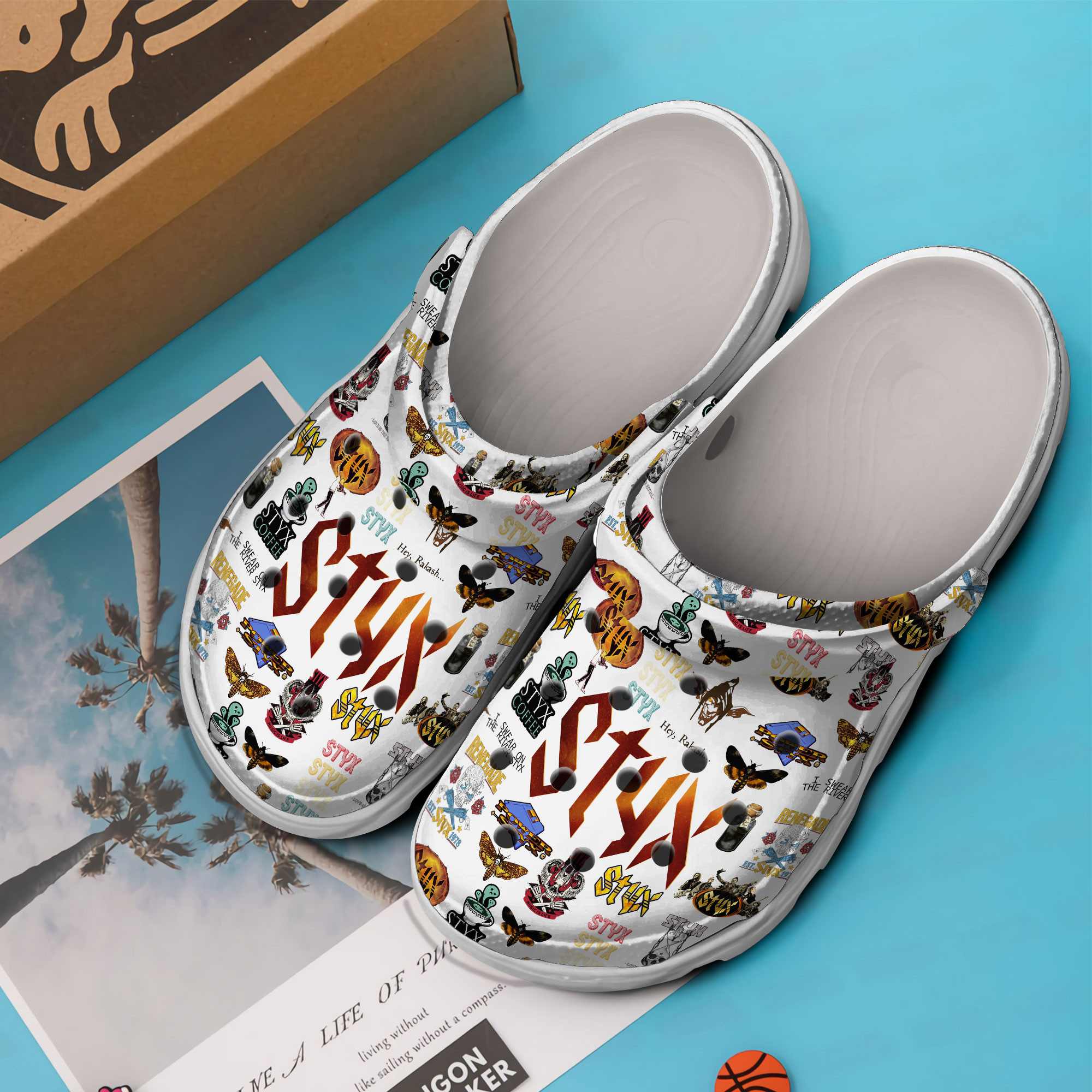 Merchidea Styx Music Crocs Crocband Clogs Shoes Comfortable For Men Women and Kids