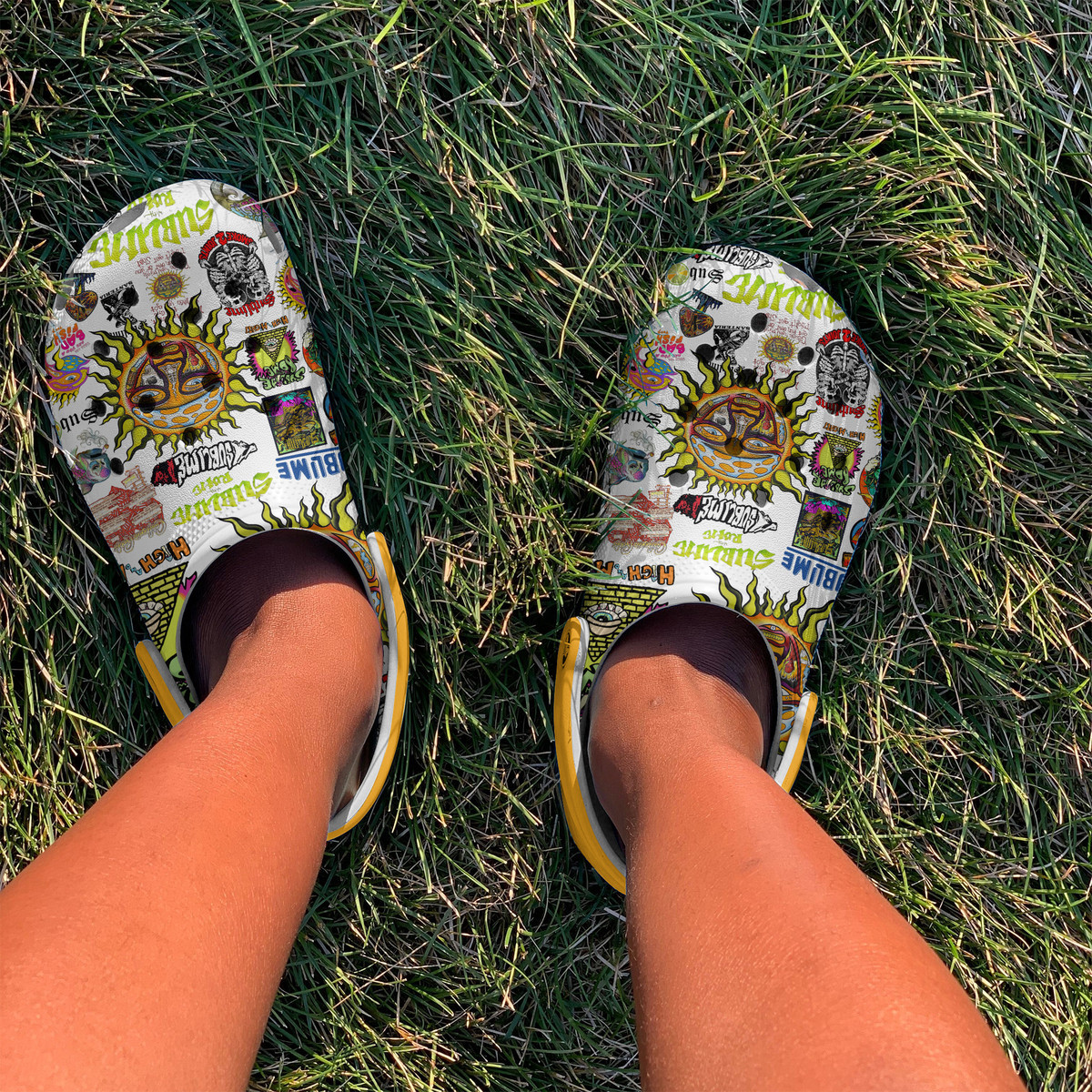 Merchidea Sublime with Rome Music Crocs Crocband Clogs Shoes Comfortable For Men Women and Kids