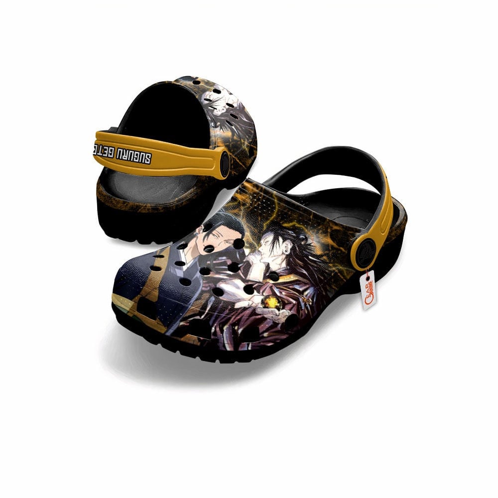 Merchidea Suguru Geto Jujutsu Kaisen Anime Crocs Crocband Clogs Shoes Comfortable For Men Women and Kids