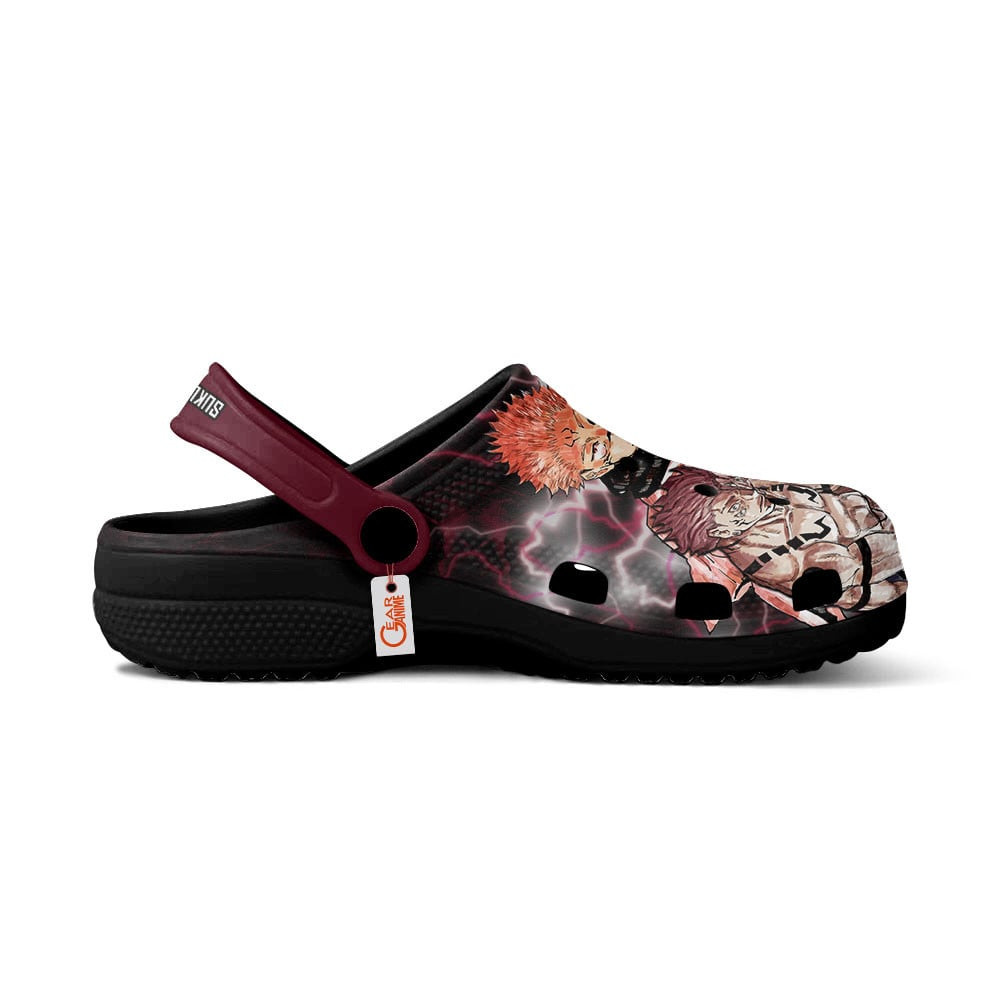 Merchidea Sukuna Ryoumen Jujutsu Kaisen Anime Crocs Crocband Clogs Shoes Comfortable For Men Women and Kids