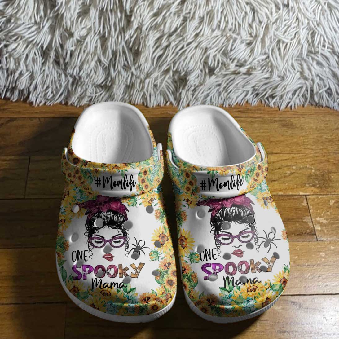 Merchidea Sunflower Momlife Crocs Crocband Clogs Shoes Comfortable For Men Women and Kids