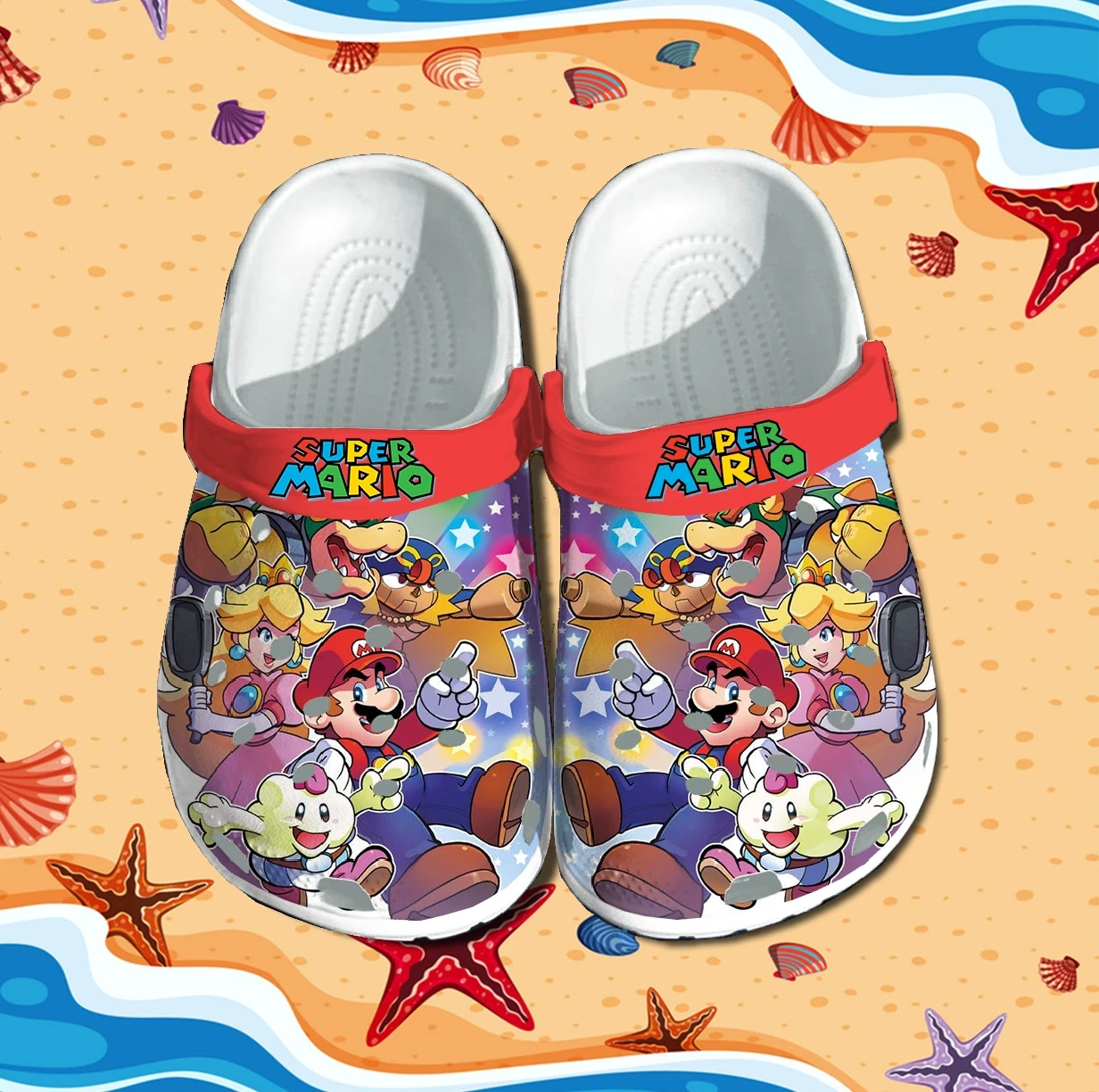 Merchidea Super Mario Bros Crocs Clog Shoes