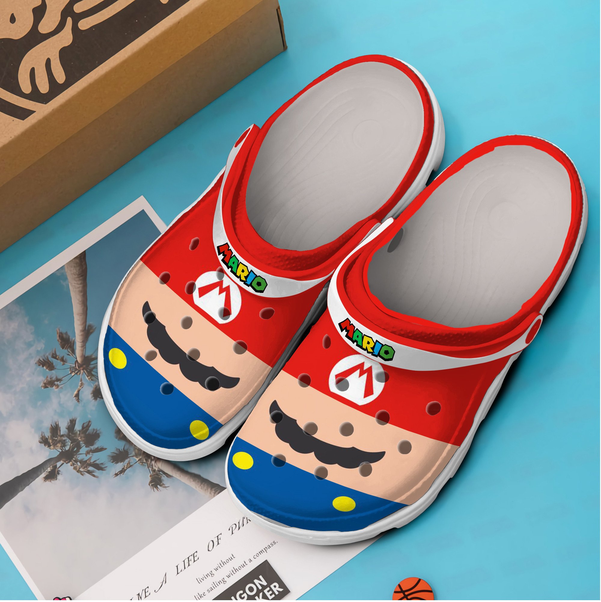 Merchidea Super Mario Game Movie Crocs Crocband Clogs Shoes Comfortable For Men Women and Kids