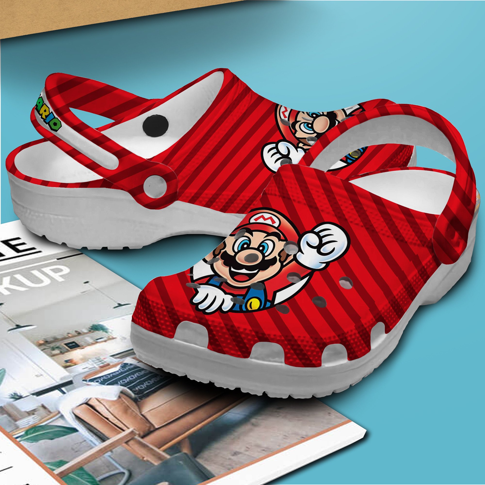 Merchidea Super Mario Game Movie Crocs Crocband Clogs Shoes Comfortable For Men Women and Kids