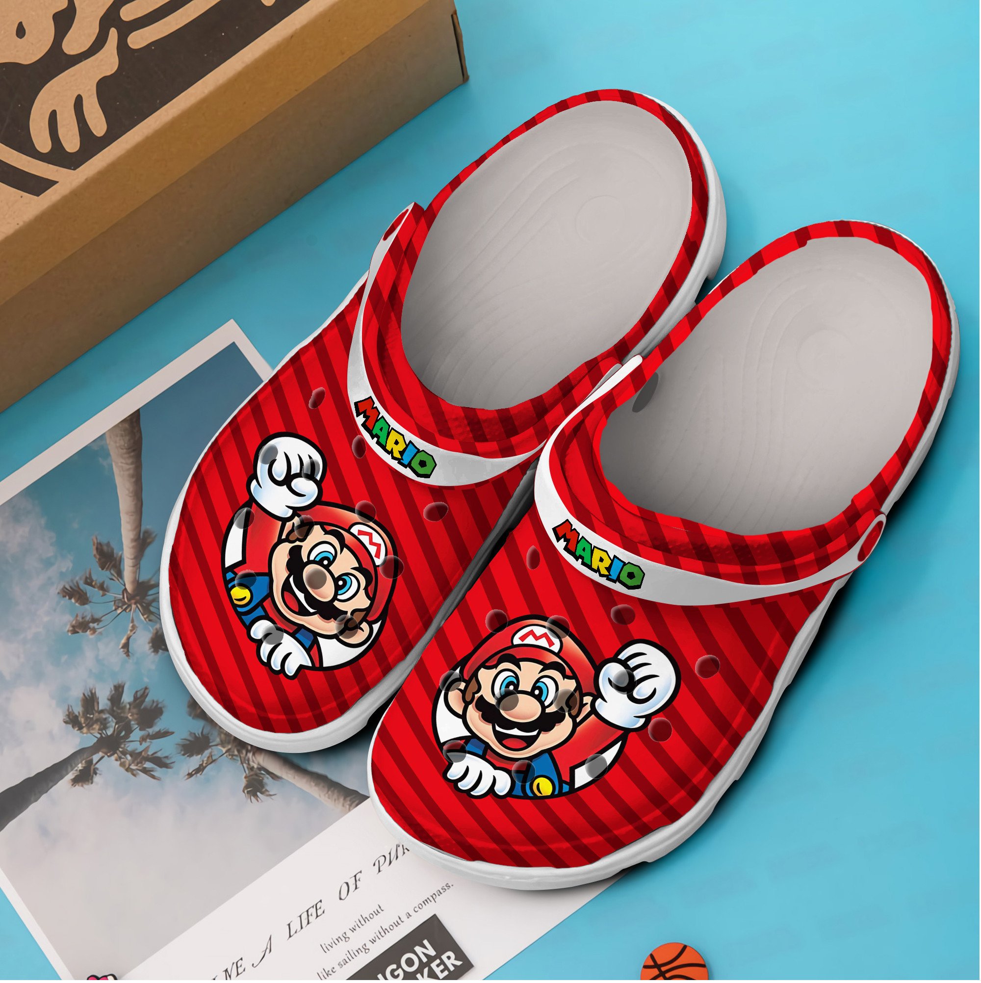 Merchidea Super Mario Game Movie Crocs Crocband Clogs Shoes Comfortable For Men Women and Kids
