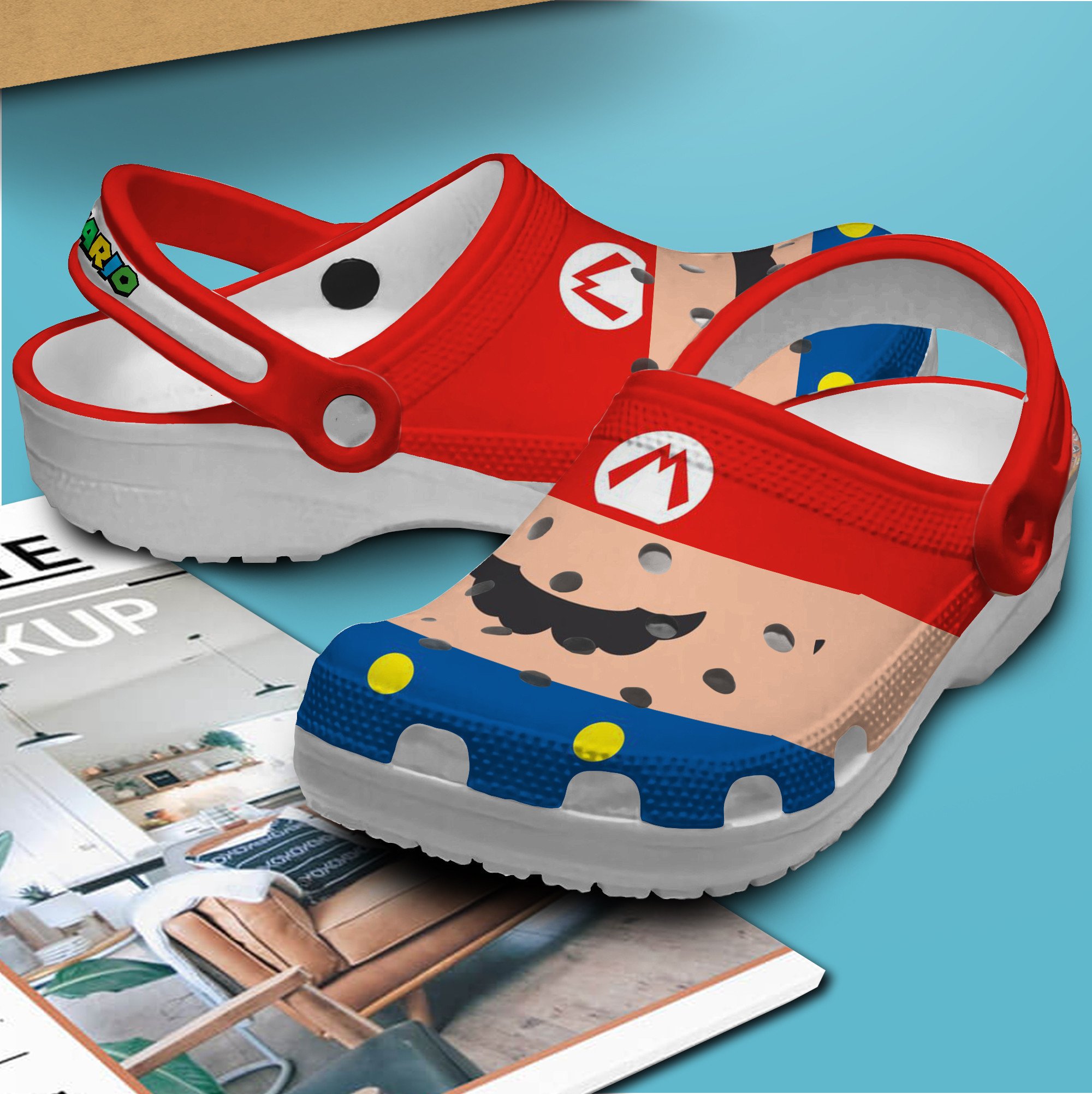 Merchidea Super Mario Game Movie Crocs Crocband Clogs Shoes Comfortable For Men Women and Kids