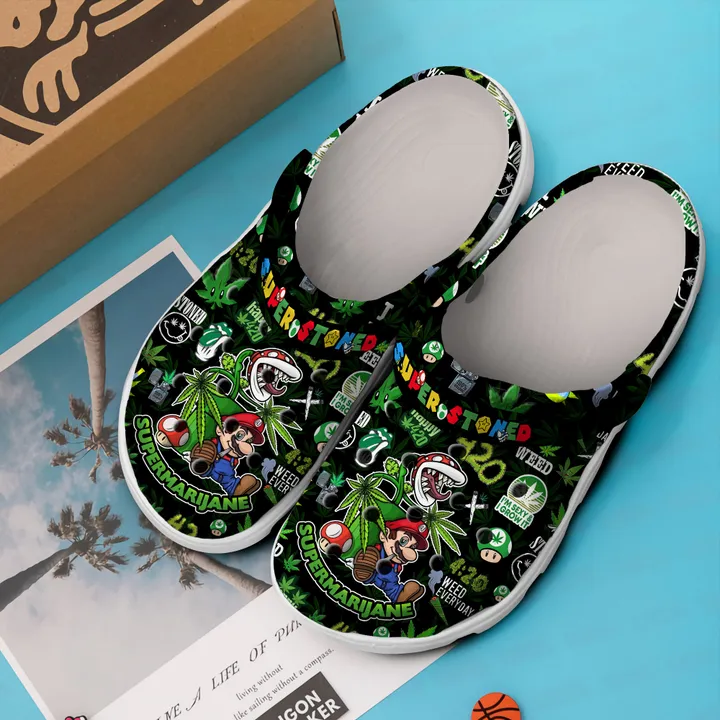Merchidea Super Mario Smoke 420 Weed Star Wars Crocs Crocband Clogs Shoes Comfortable For Men Women