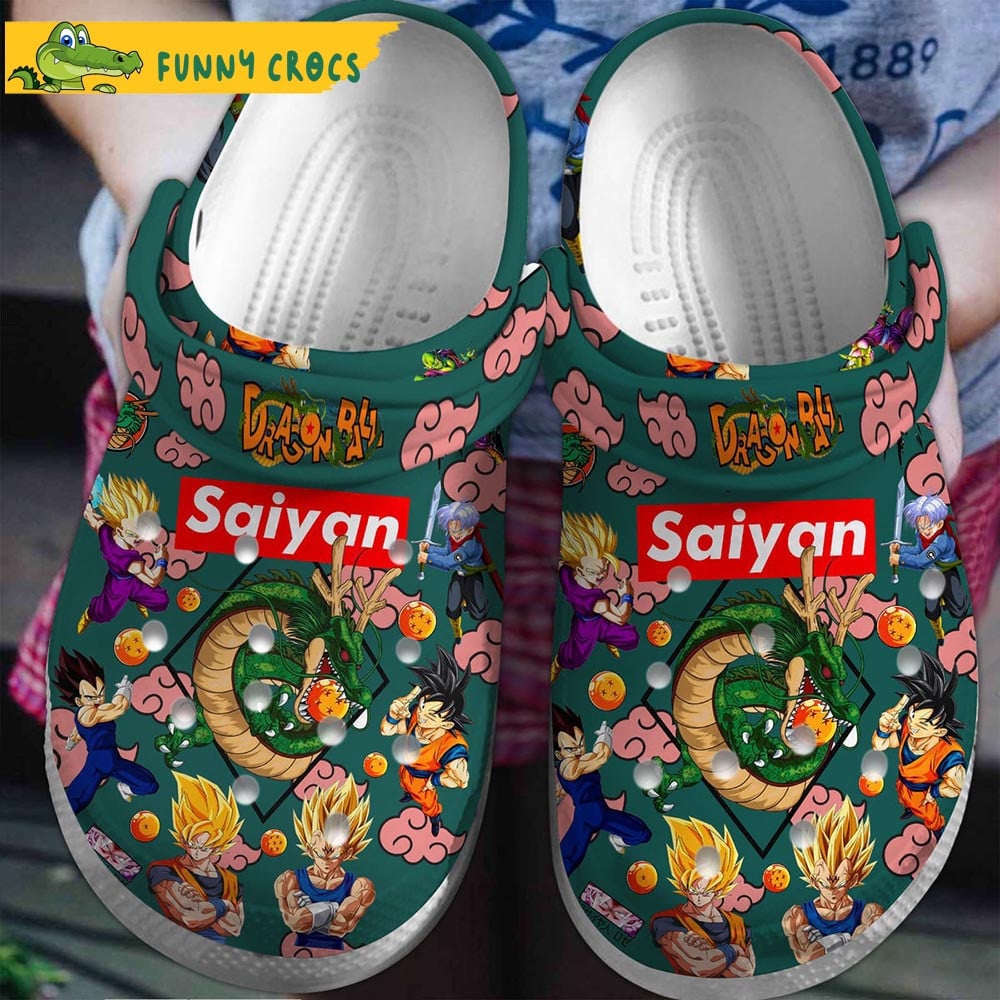 Merchidea Super Saiyan Dragon Ball Anime Crocs Crocband Clogs Shoes Comfortable For Men Women and Kids