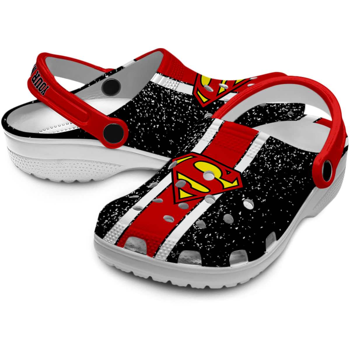 Merchidea Superman Movie Crocs Crocband Clogs Shoes Comfortable For Men Women and Kids