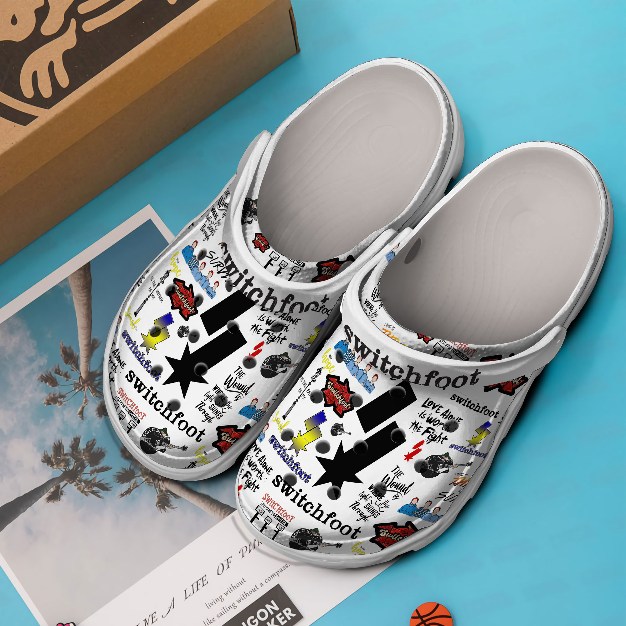 Merchidea Switchfoot Music Crocs Crocband Clogs Shoes Comfortable For Men Women and Kids