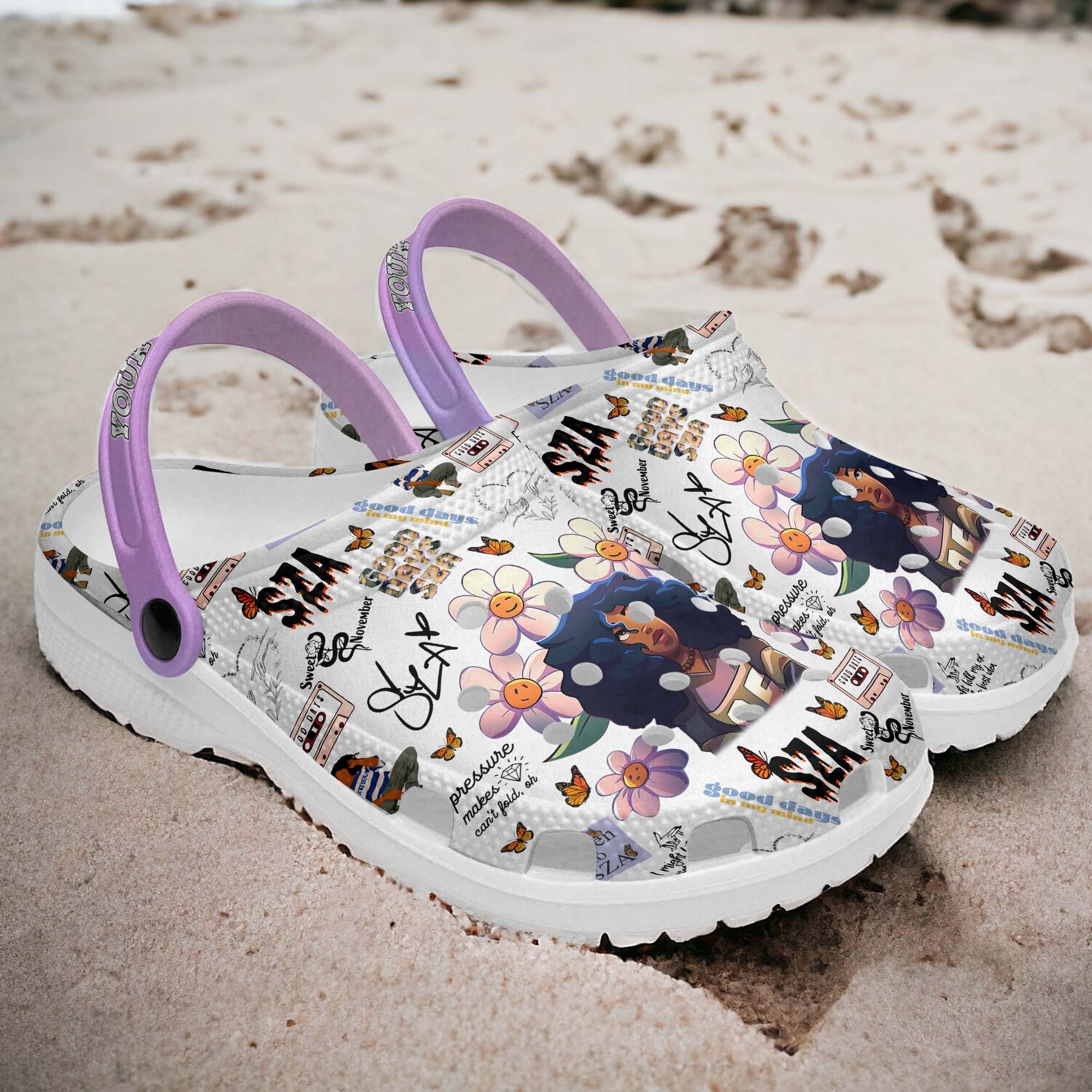 Merchidea SZA Music Crocs Crocband Clogs Shoes Comfortable For Men Women and Kids