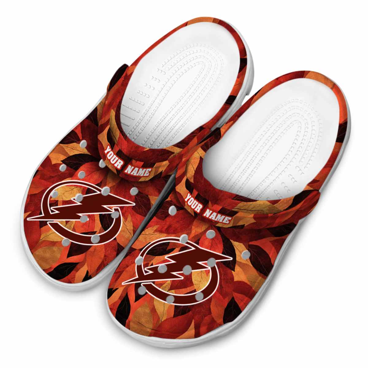 Merchidea Tampa Bay Lightning NHL Sport Crocs Crocband Clogs Shoes Comfortable For Men Women and Kids