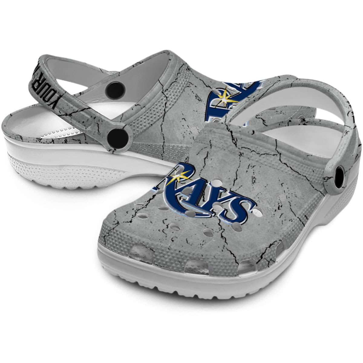 Merchidea Tampa Bay Rays MLB Sport Crocs Crocband Clogs Shoes Comfortable For Men Women and Kids