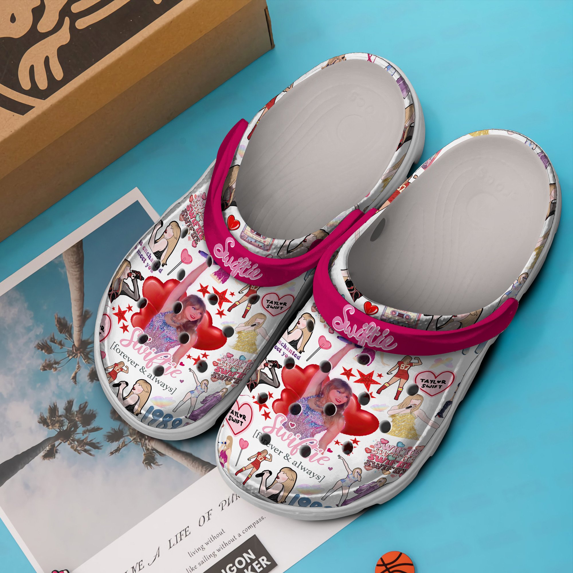 Merchidea Taylor Swift Music Crocs Crocband Clogs Shoes Comfortable For Men Women and Kids