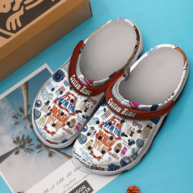 Merchidea Taylor Swift Music Crocs Crocband Clogs Shoes Comfortable For Men Women and Kids