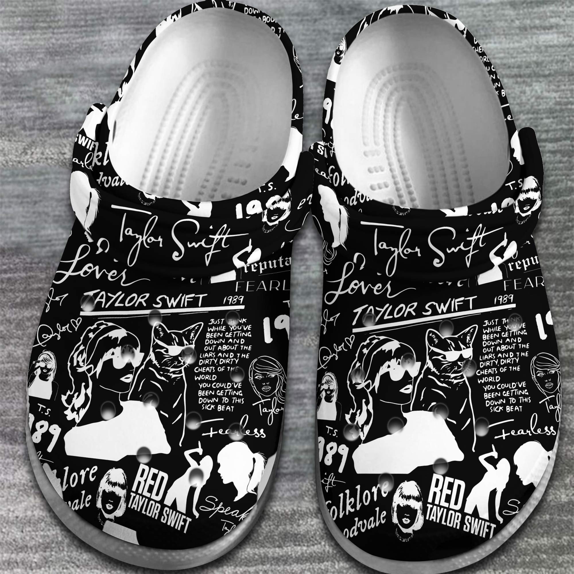 Merchidea Taylor Swift Music Crocs Crocband Clogs Shoes Comfortable For Men Women and Kids