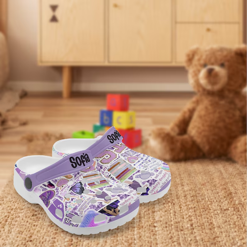 Merchidea Taylor Swift Music Crocs Crocband Clogs Shoes Comfortable For Men Women and Kids
