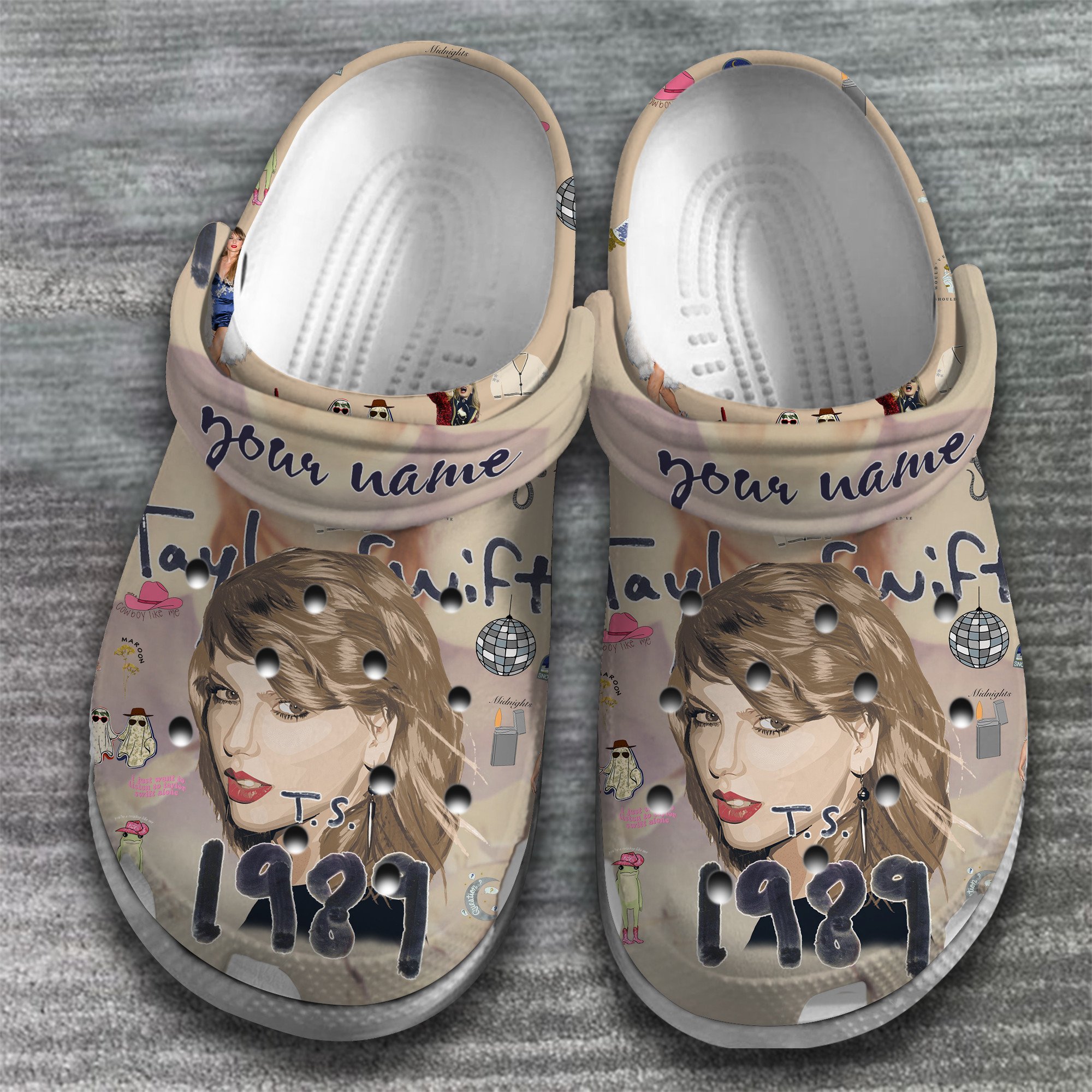Merchidea Taylor Swift Music Crocs Crocband Clogs Shoes Comfortable For Men Women and Kids