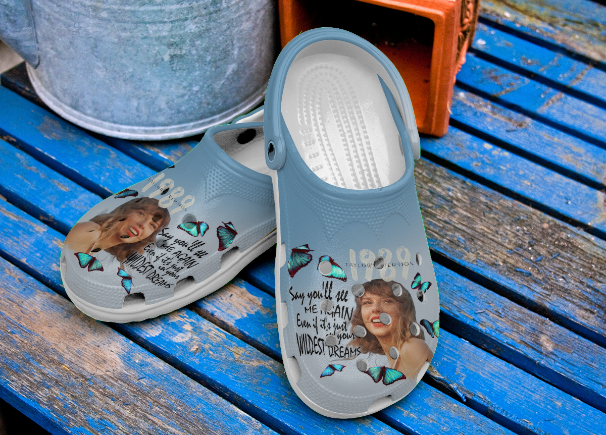 Merchidea Taylor Swift Music Crocs Crocband Clogs Shoes Comfortable For Men Women and Kids