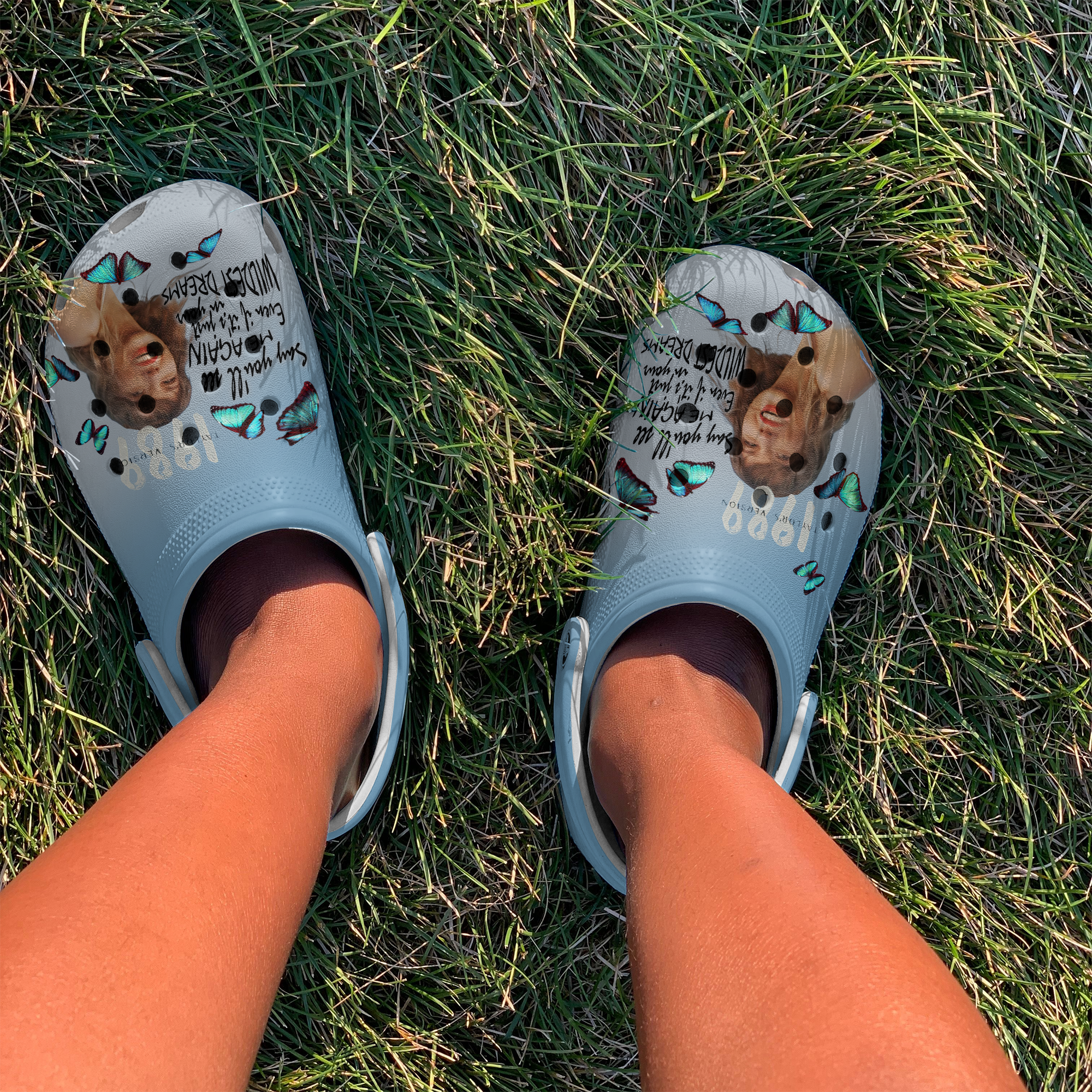 Merchidea Taylor Swift Music Crocs Crocband Clogs Shoes Comfortable For Men Women and Kids