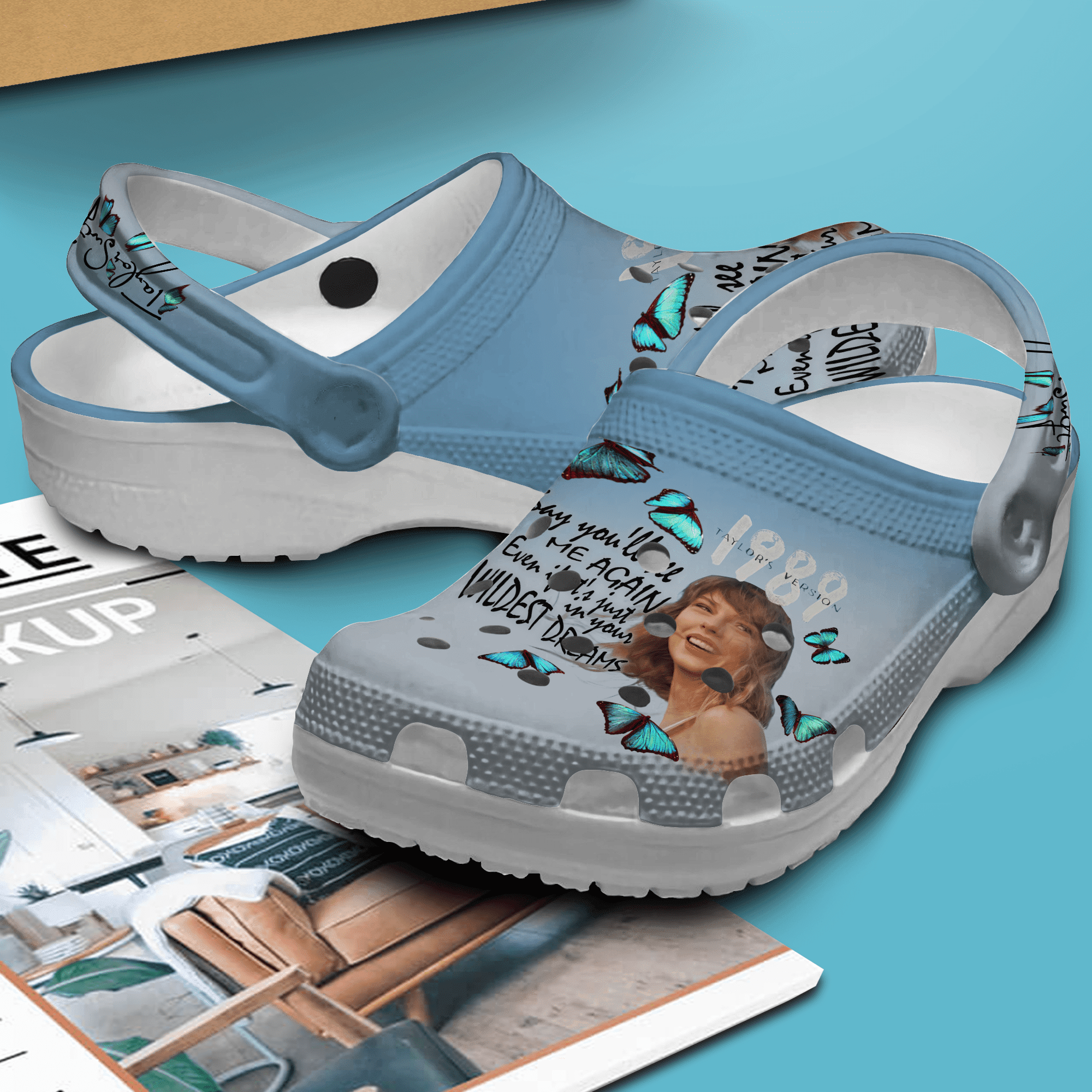 Merchidea Taylor Swift Music Crocs Crocband Clogs Shoes Comfortable For Men Women and Kids